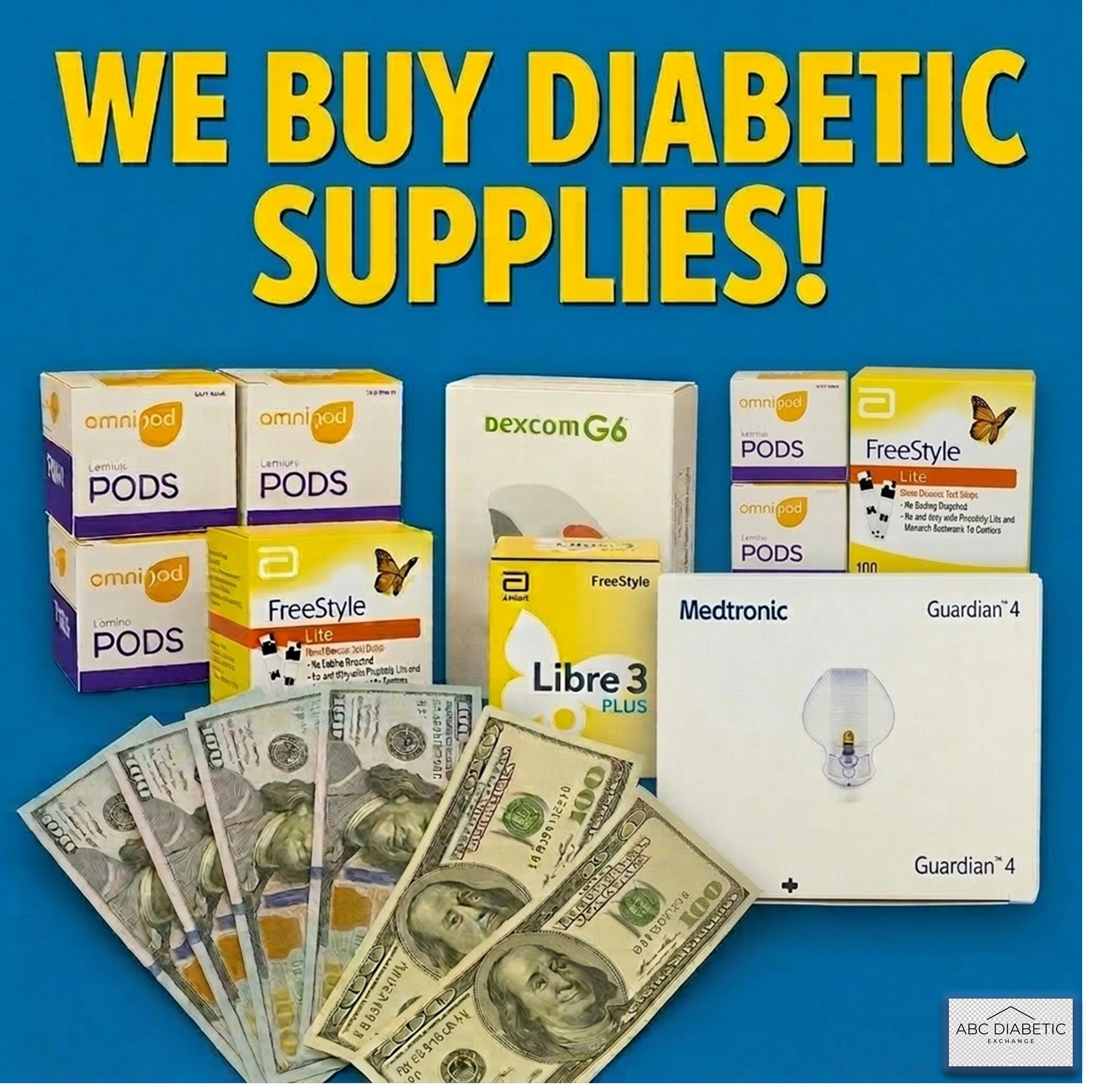 ABC Diabetic Supplies - We Pay Cash for Testing Supplies - South Jersey Facebook ad