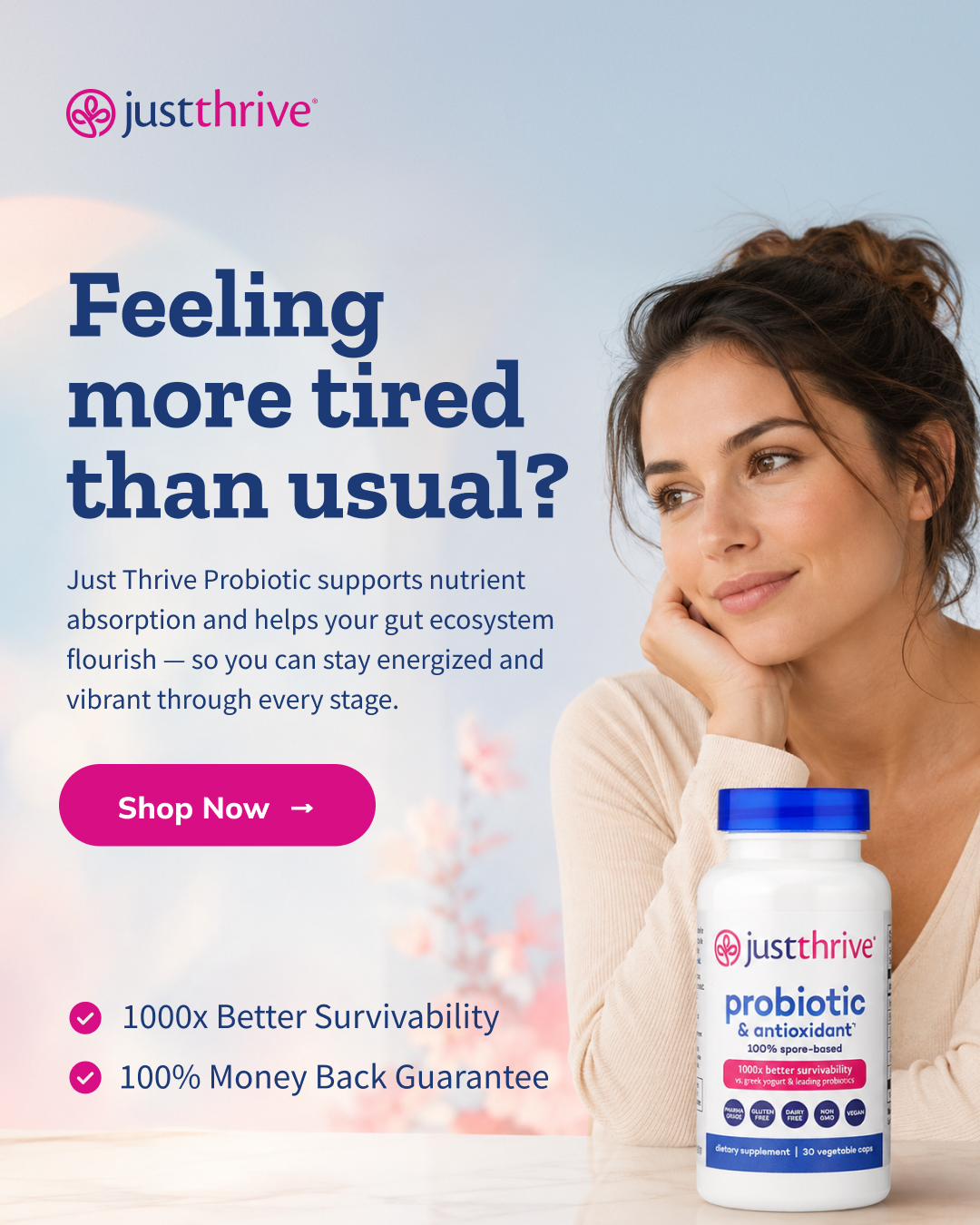 Just Thrive Facebook ad