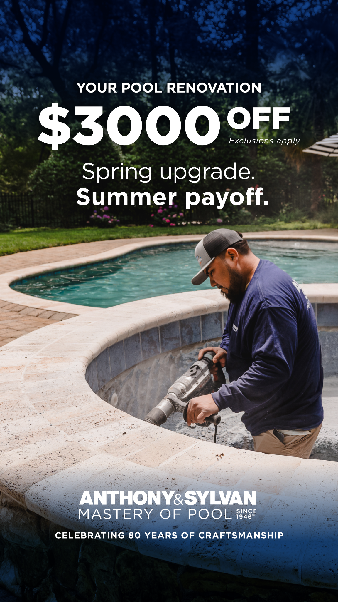 Anthony & Sylvan Pools Facebook ad