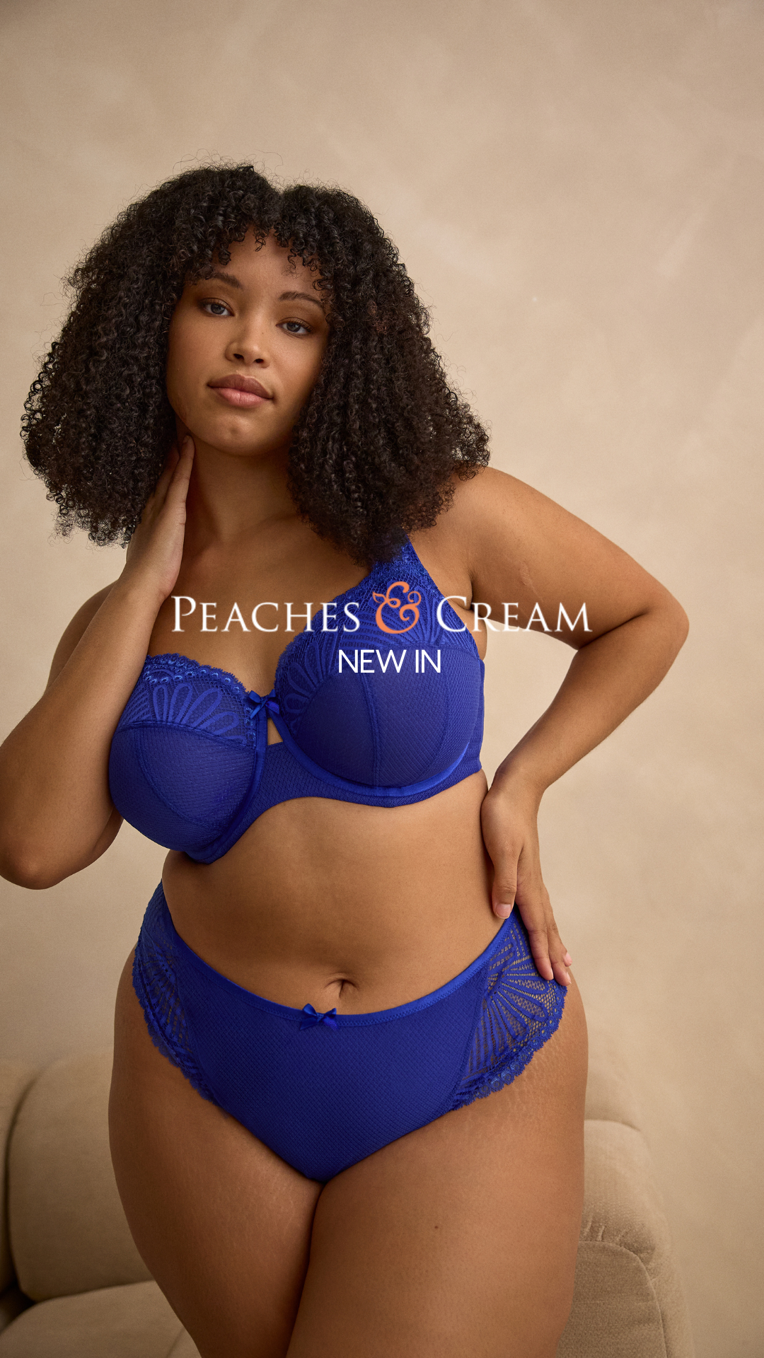 Peaches & Cream Facebook ad: Entice, reimagined for autumn.