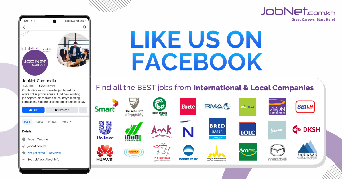 JobNet Cambodia Facebook ad