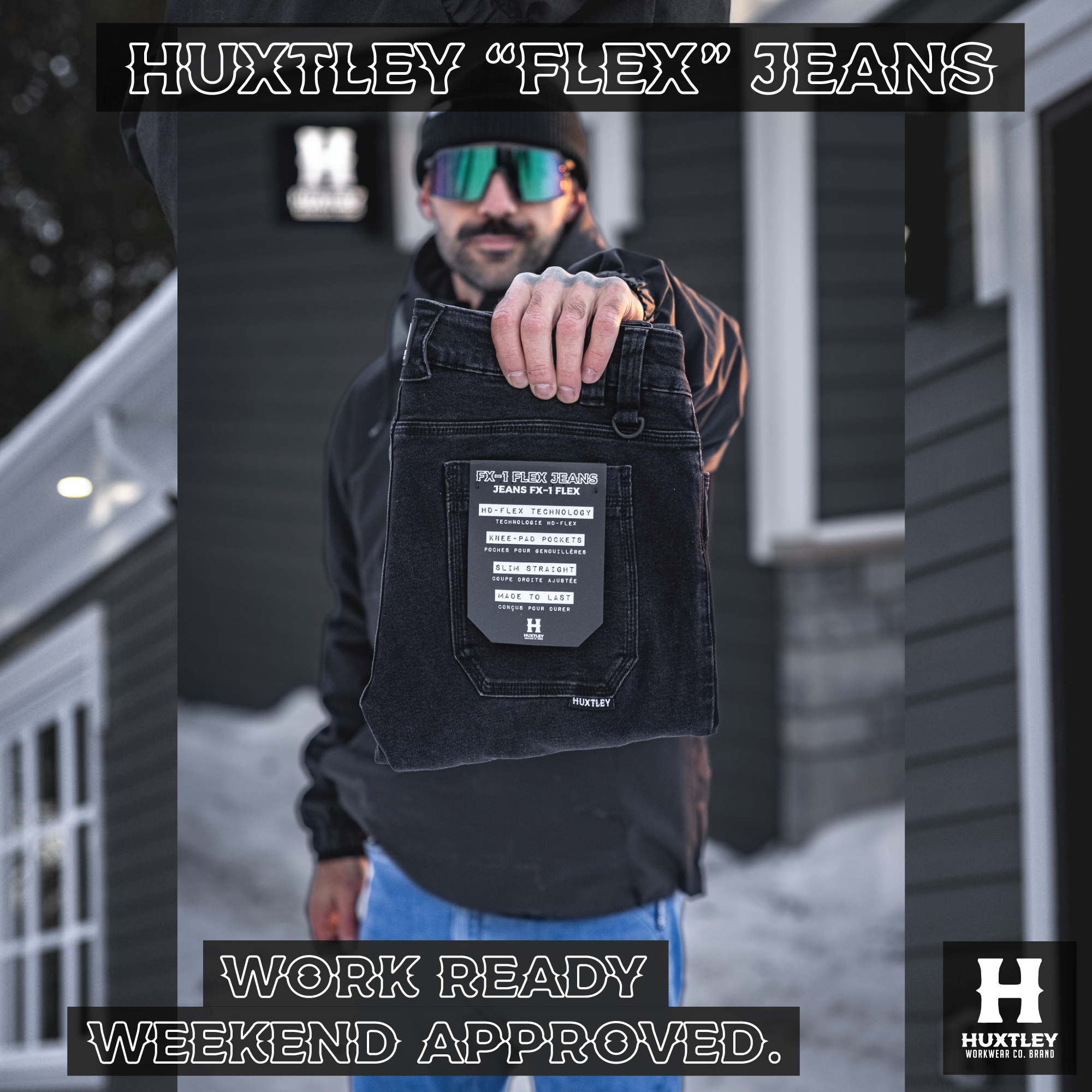 Huxtley Workwear Co. Facebook ad