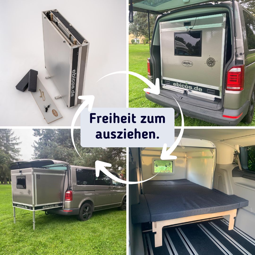 ebicos.de Facebook ad: Ein Camper, wenn du ihn brauchst.