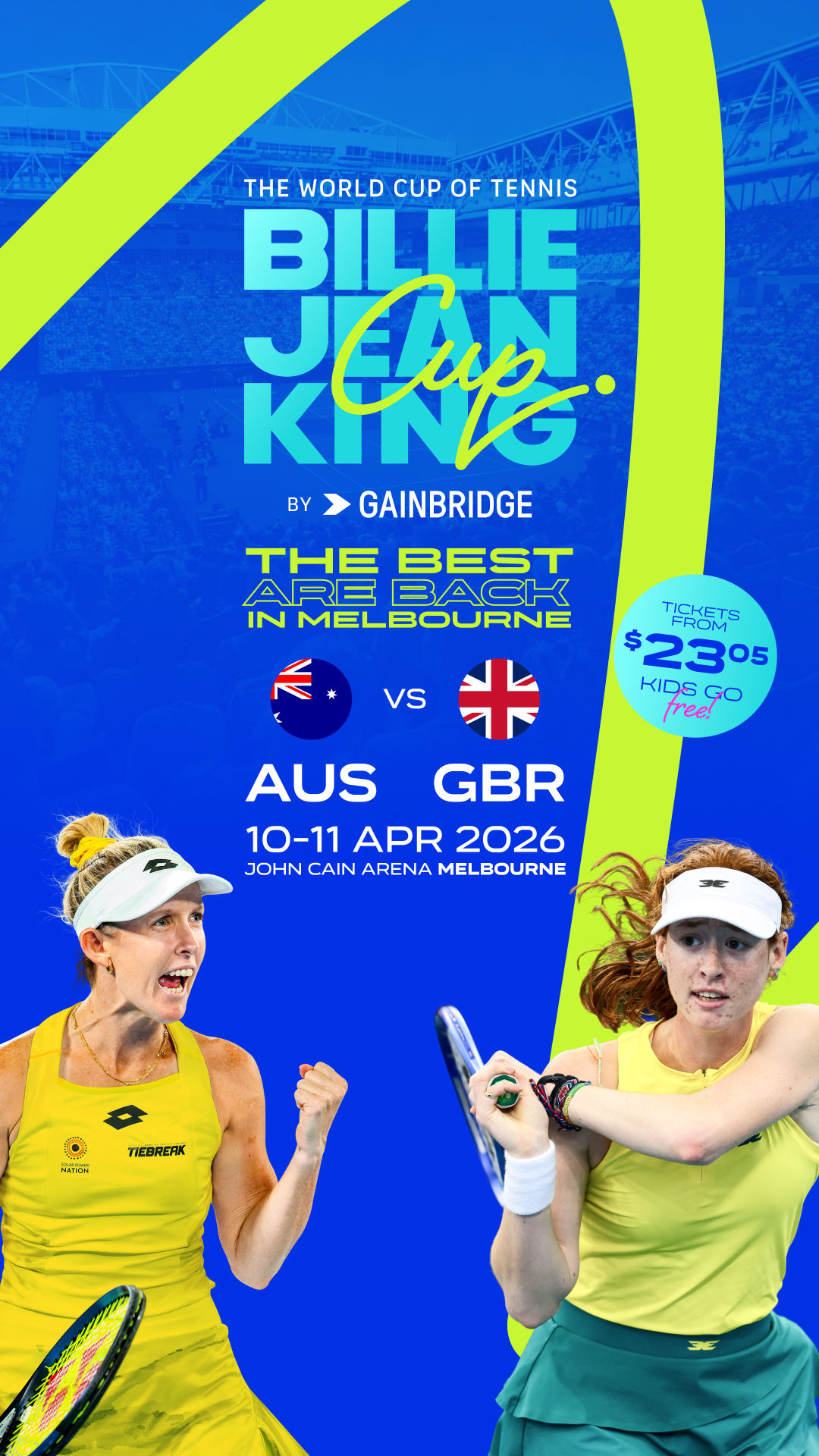 Tennis Australia Facebook ad