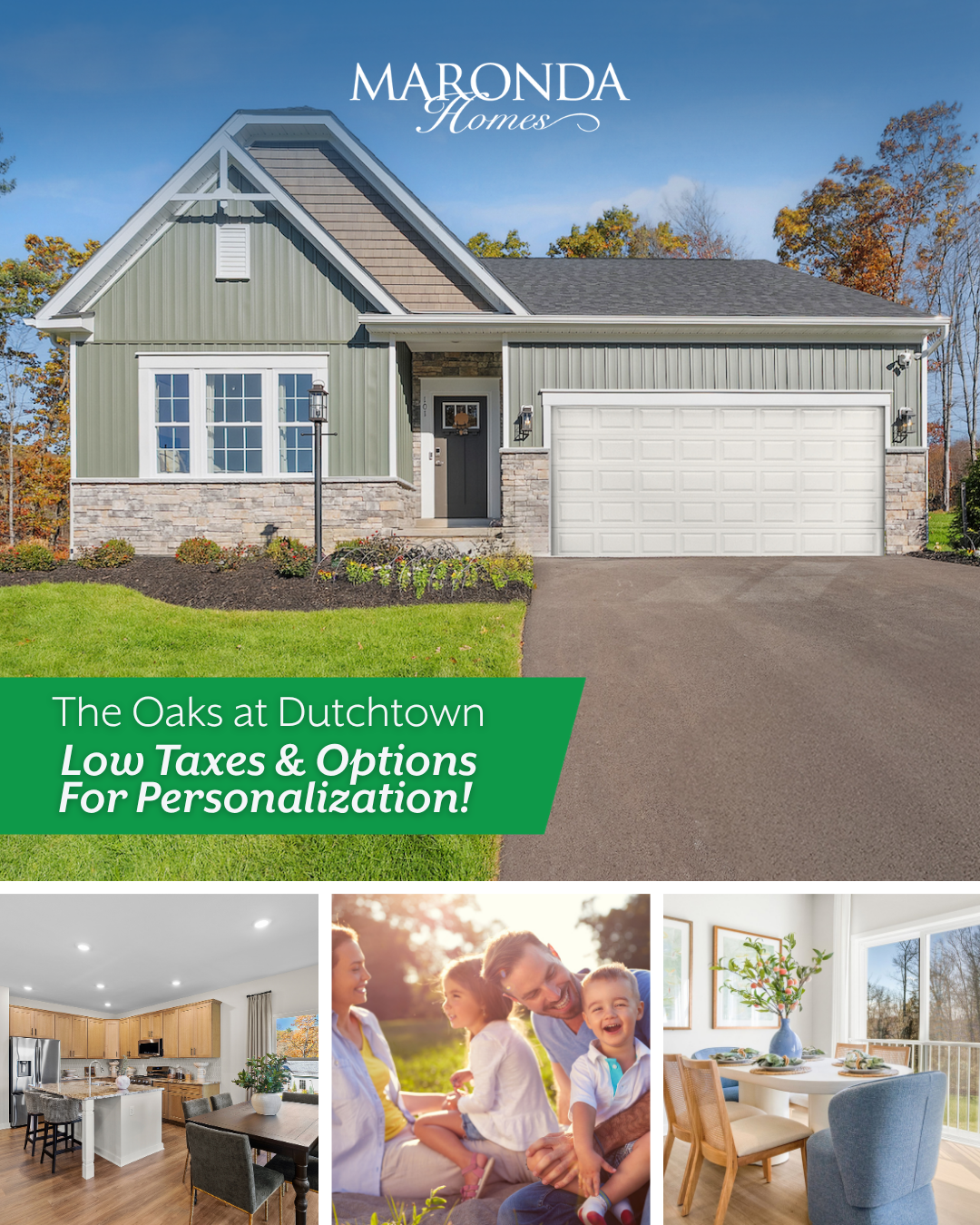 Maronda Homes Facebook ad: The Oaks at Dutchtown | From the Upper $200s