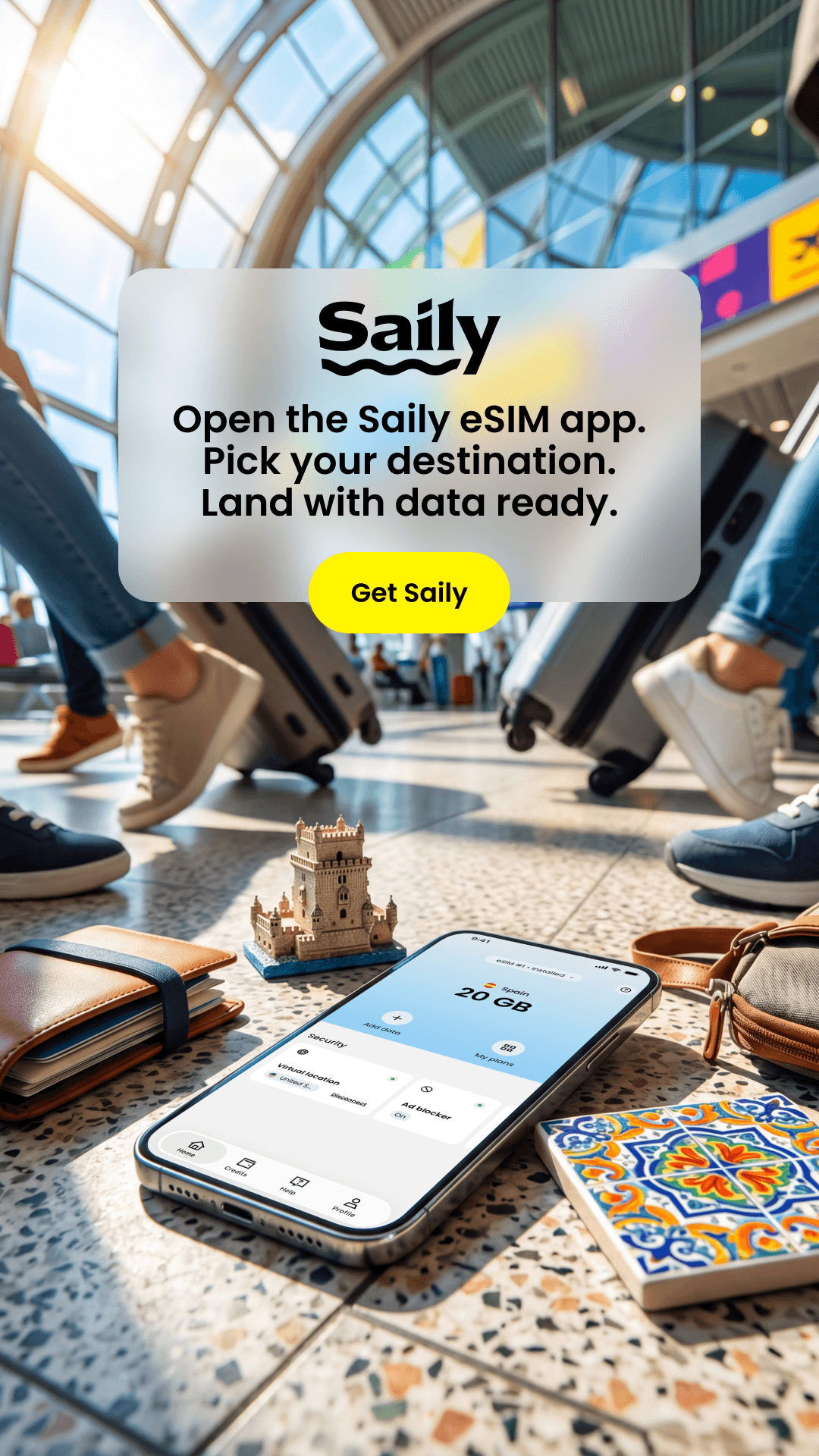 Saily Facebook ad