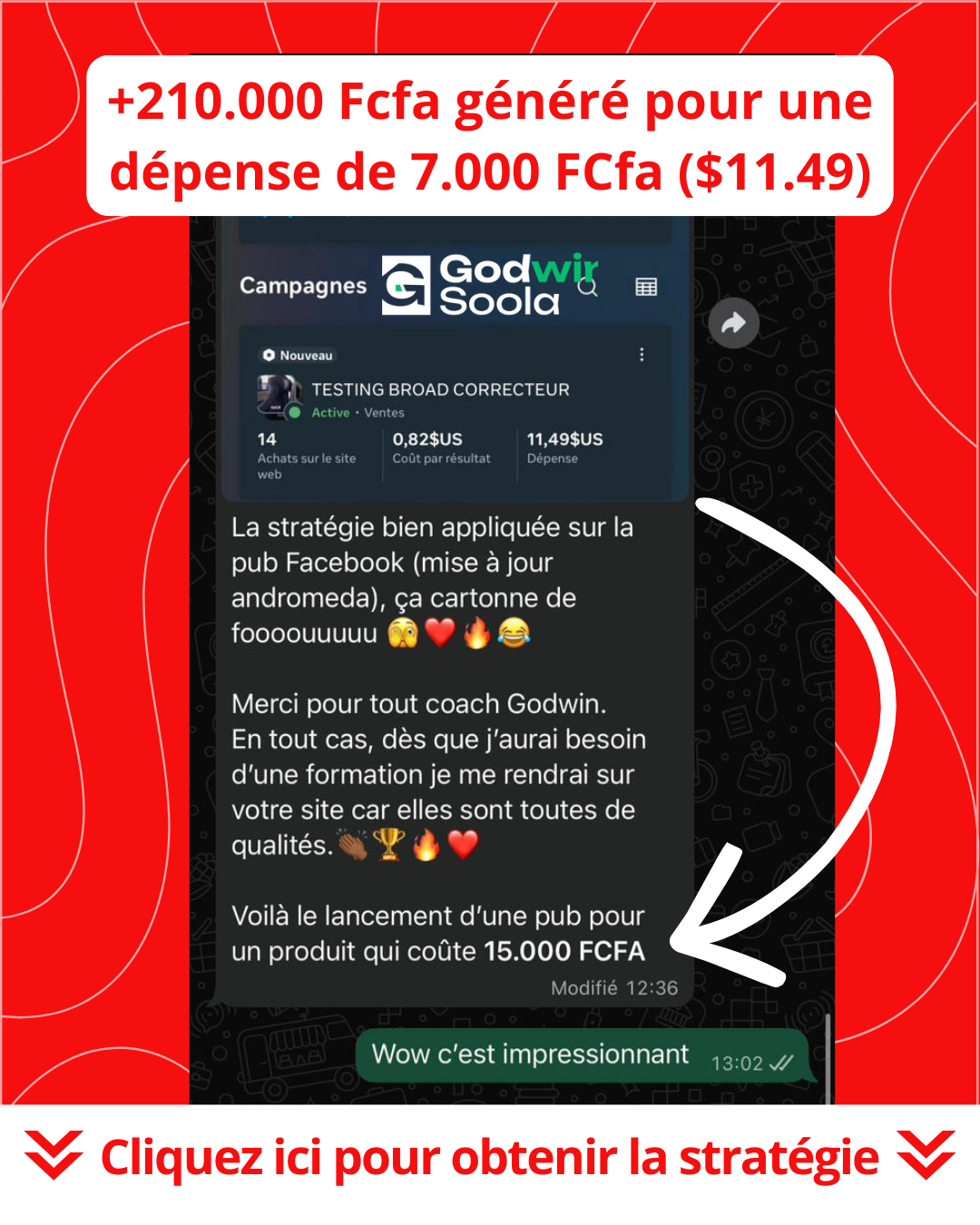 Godwin parle Business Facebook ad