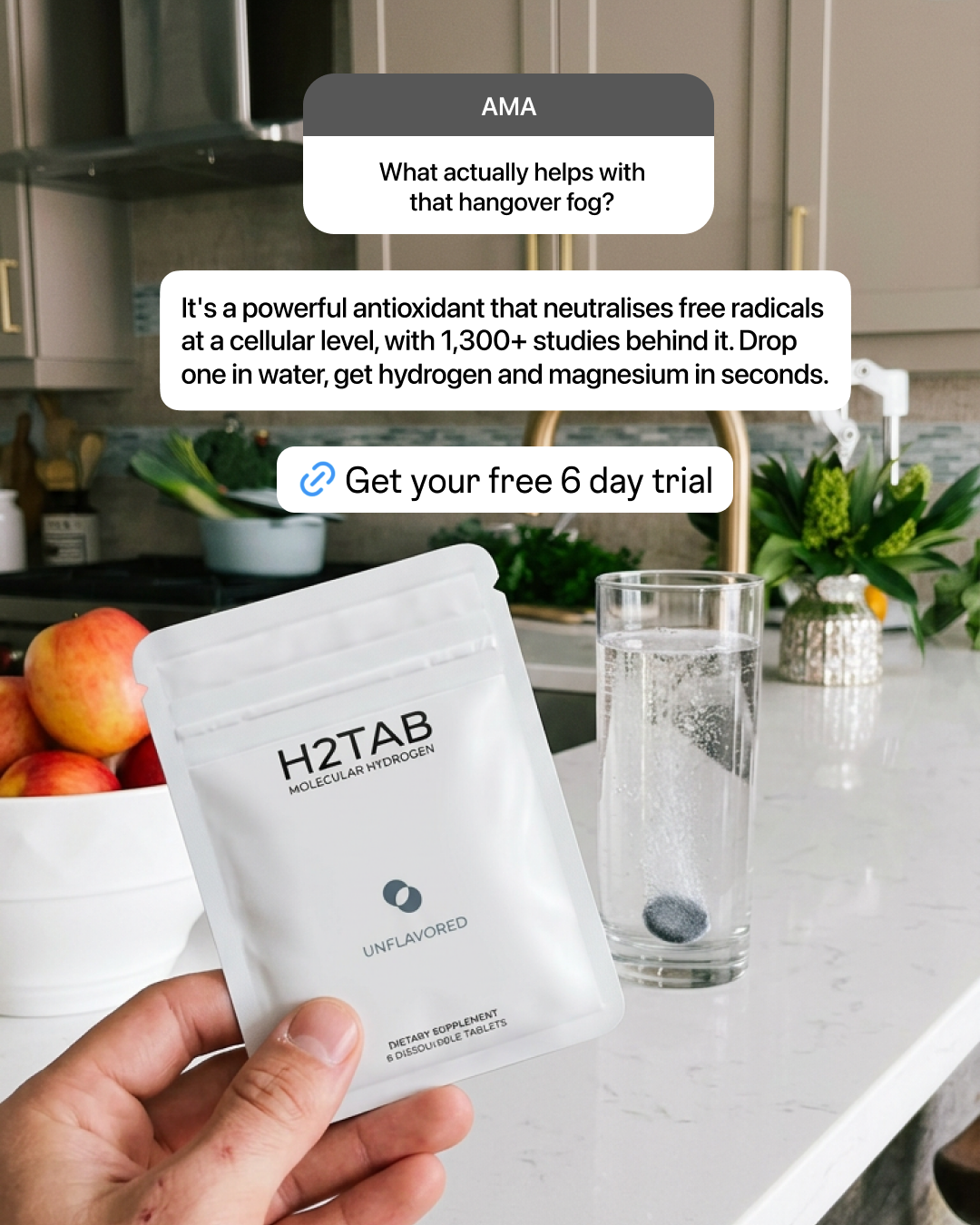 H2Tab Facebook ad