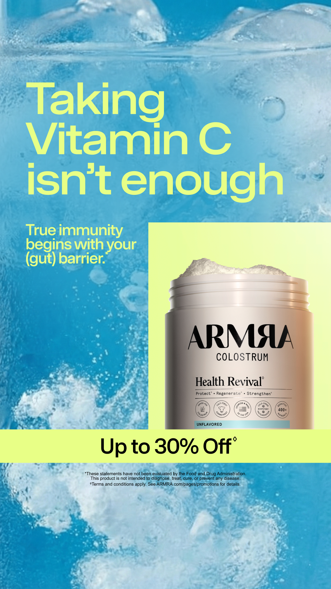 ARMRA Facebook ad