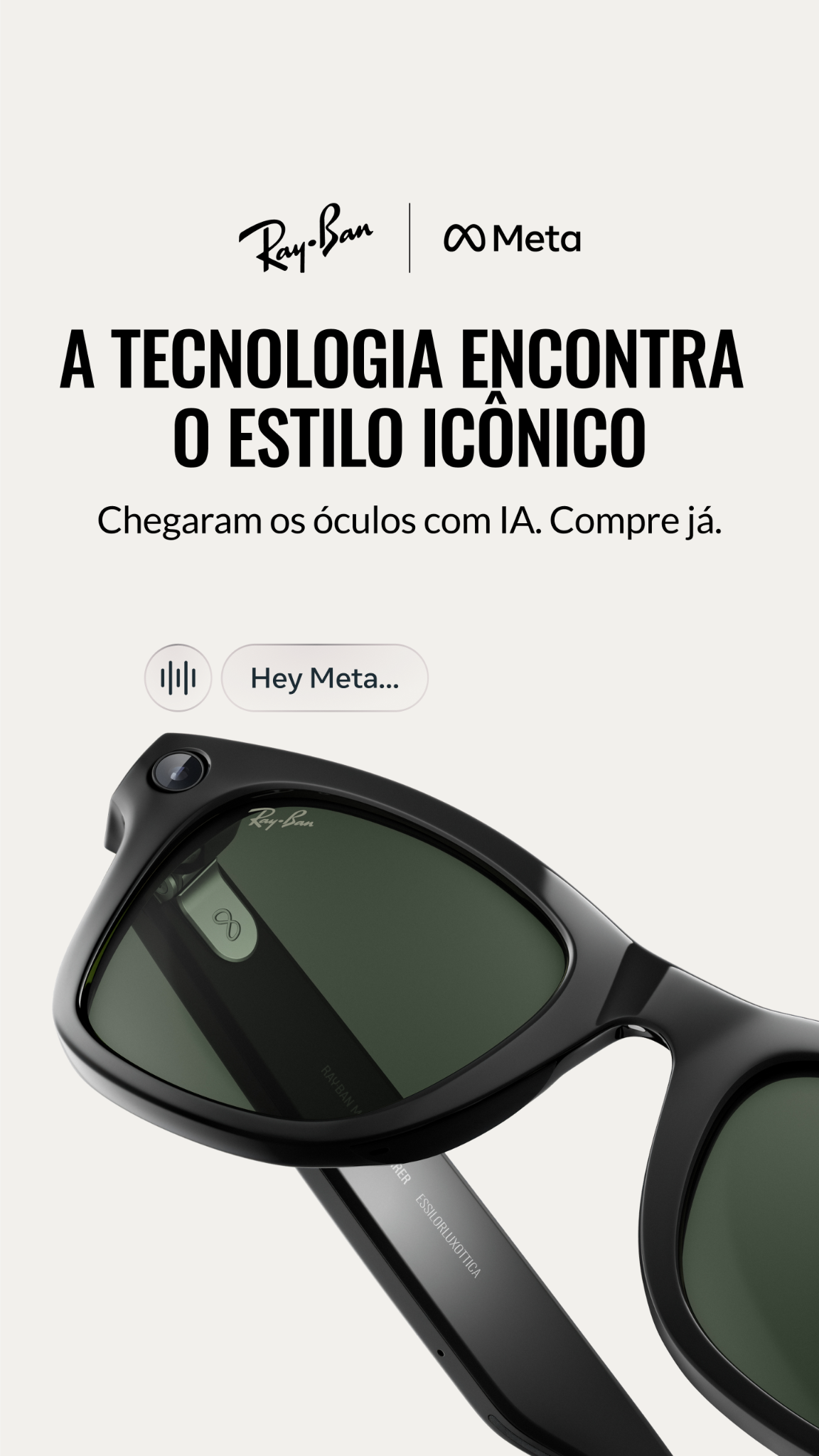 Ray-Ban Meta Facebook ad