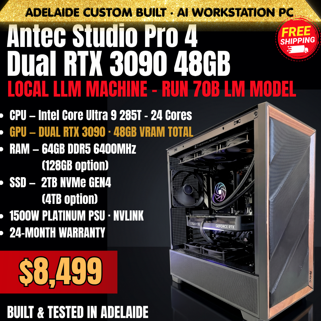MIKE PC AU Facebook ad: Run 70B-120B models locally.