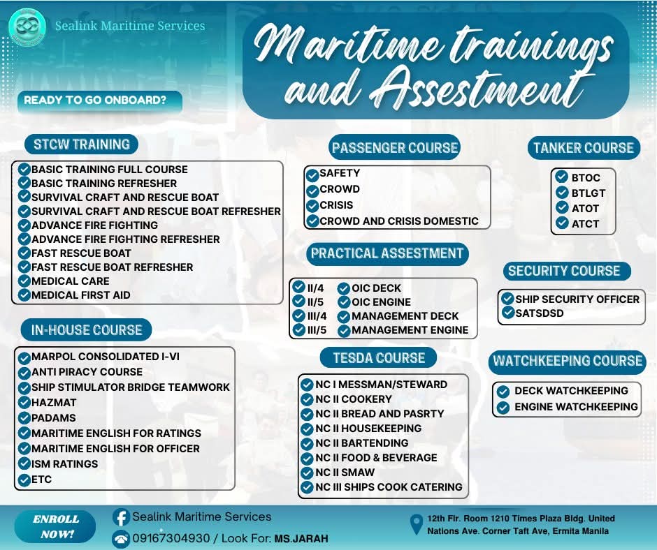 SEA LINK Maritime Services Facebook ad