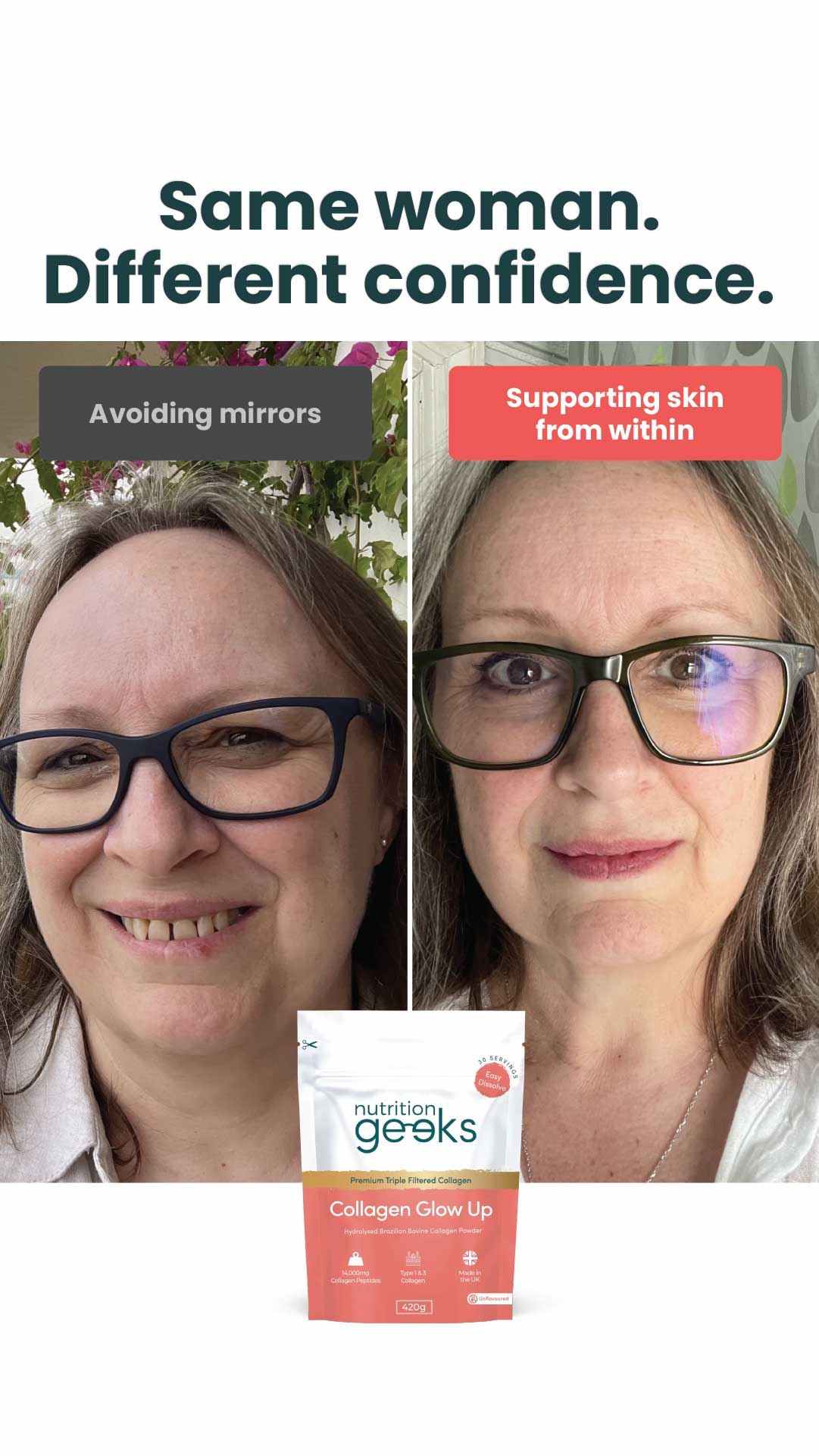 Radiant Over 40 Facebook ad