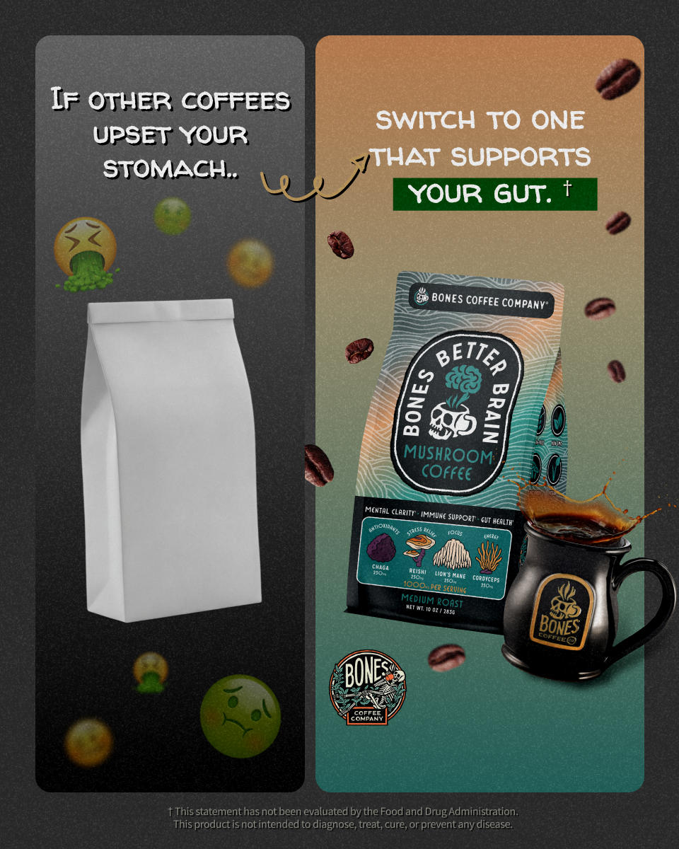 Bones Coffee Company Facebook ad