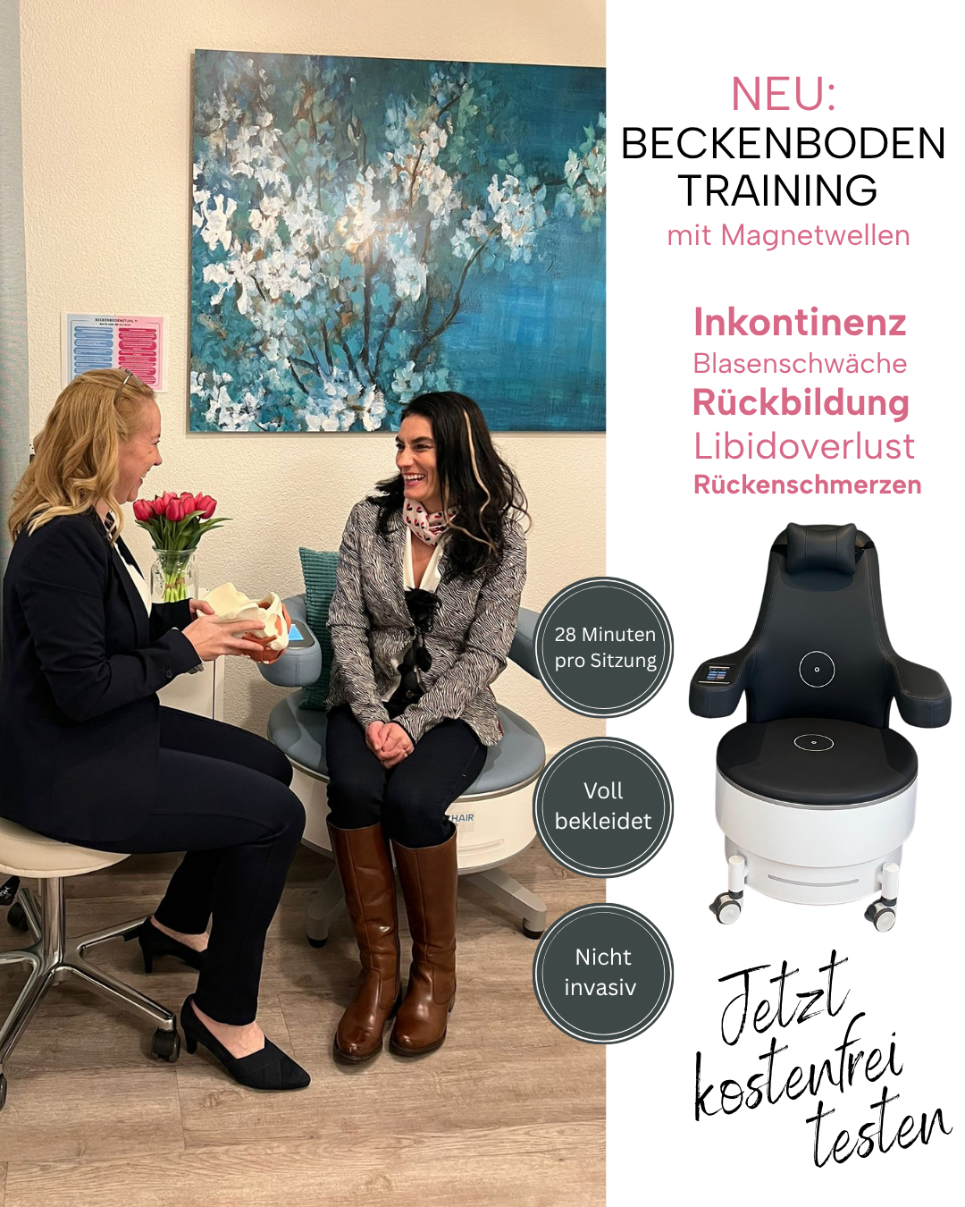 Beckenboden Behandlung Facebook ad