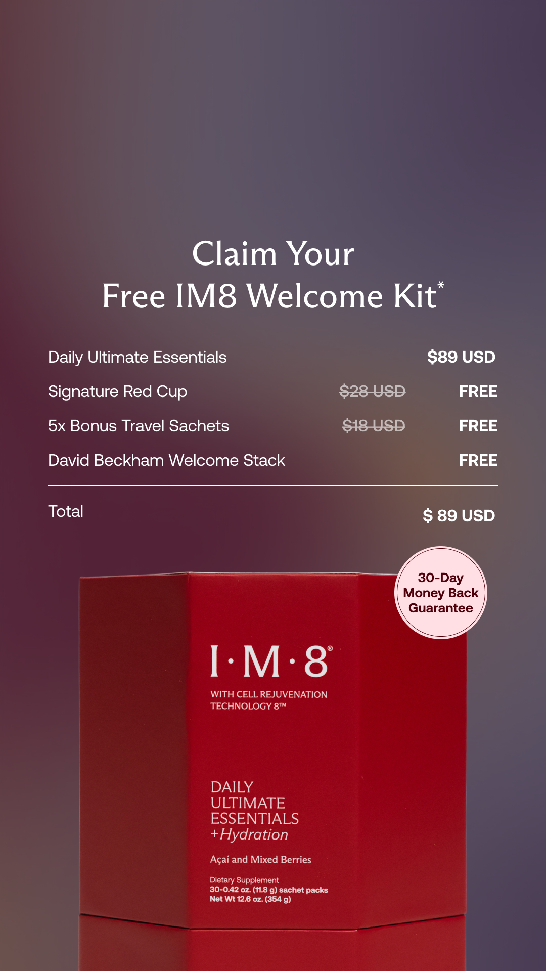 IM8 Facebook ad