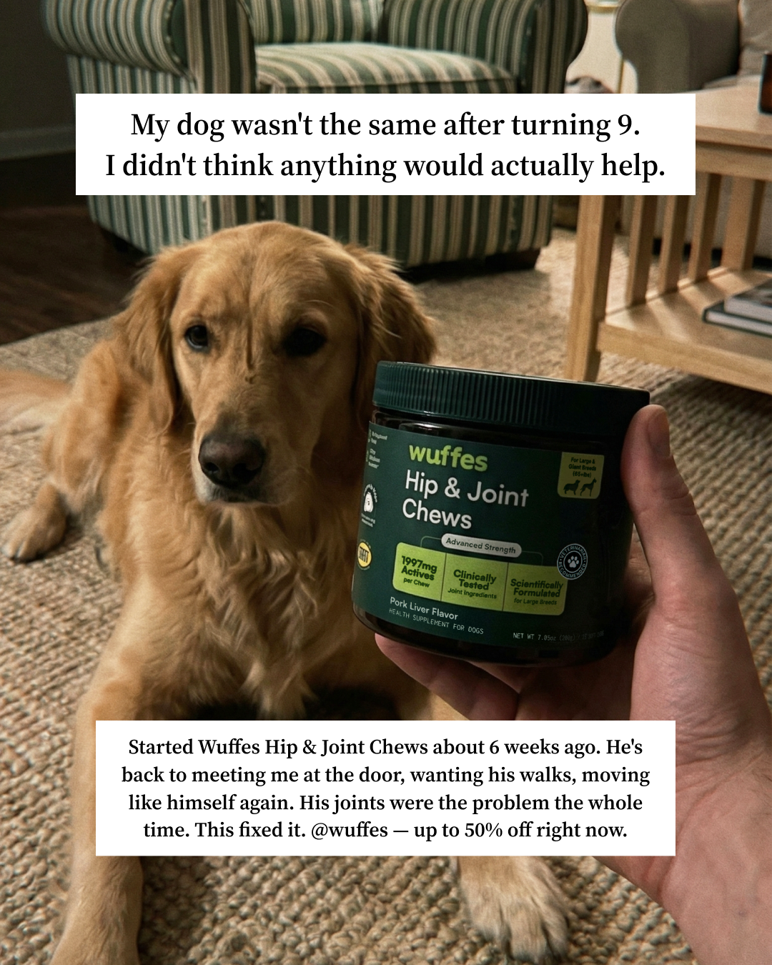 Wuffes Facebook ad