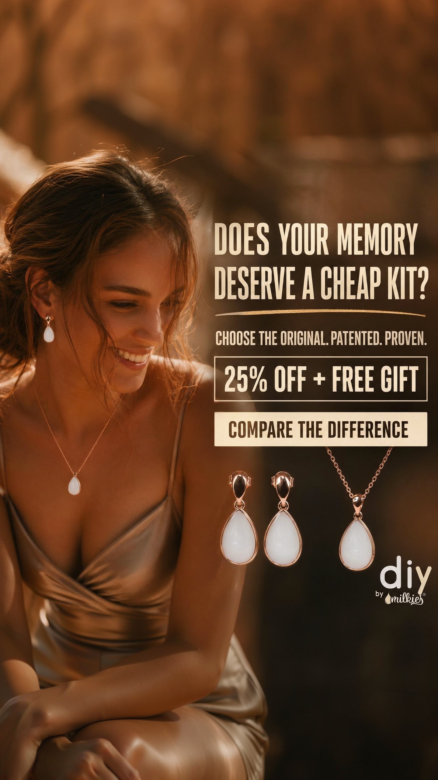 DIY by Milkies Breast Milk Jewellery Kit Facebook ad