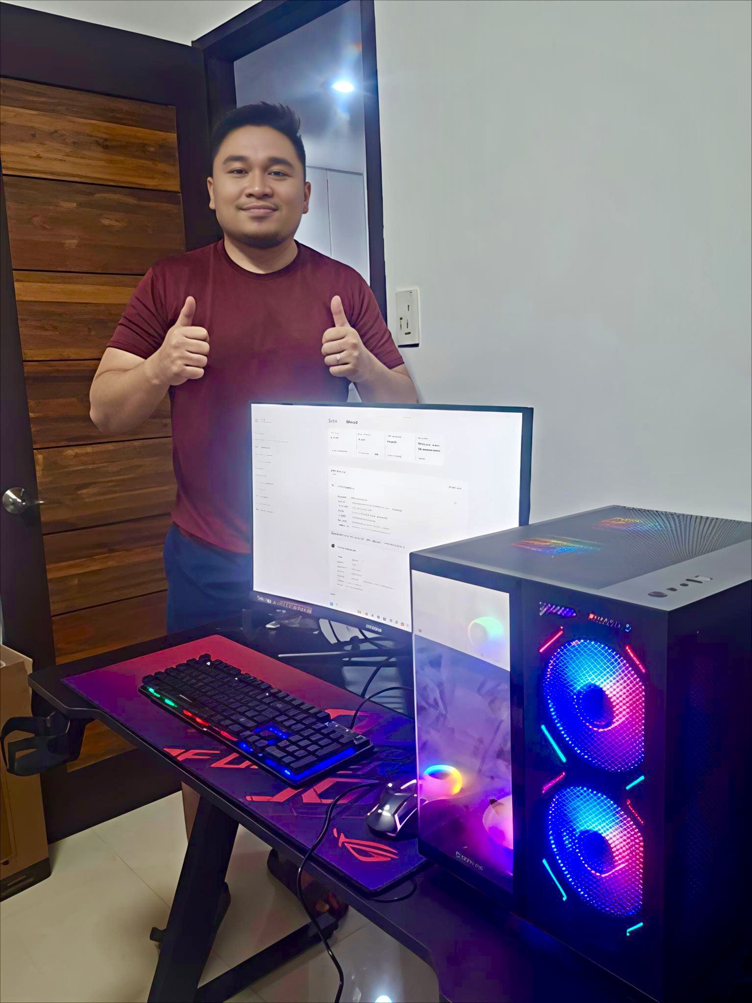 Computer Boss Davao Facebook ad: RYZEN 7 + RTX 3050 GAMING BEAST!