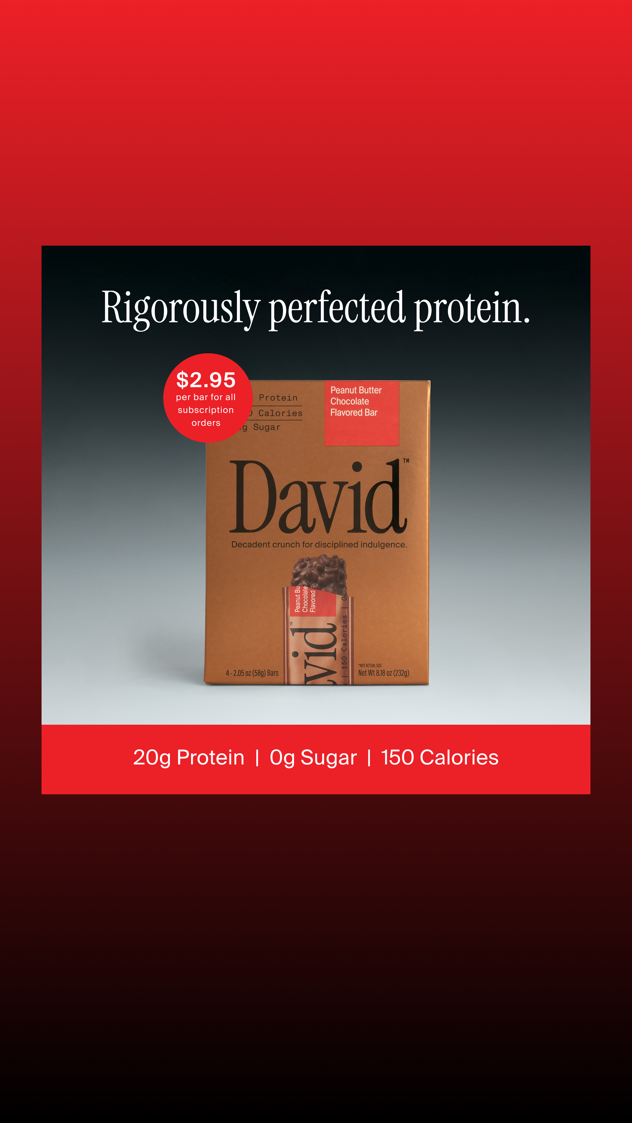 David Protein Facebook ad
