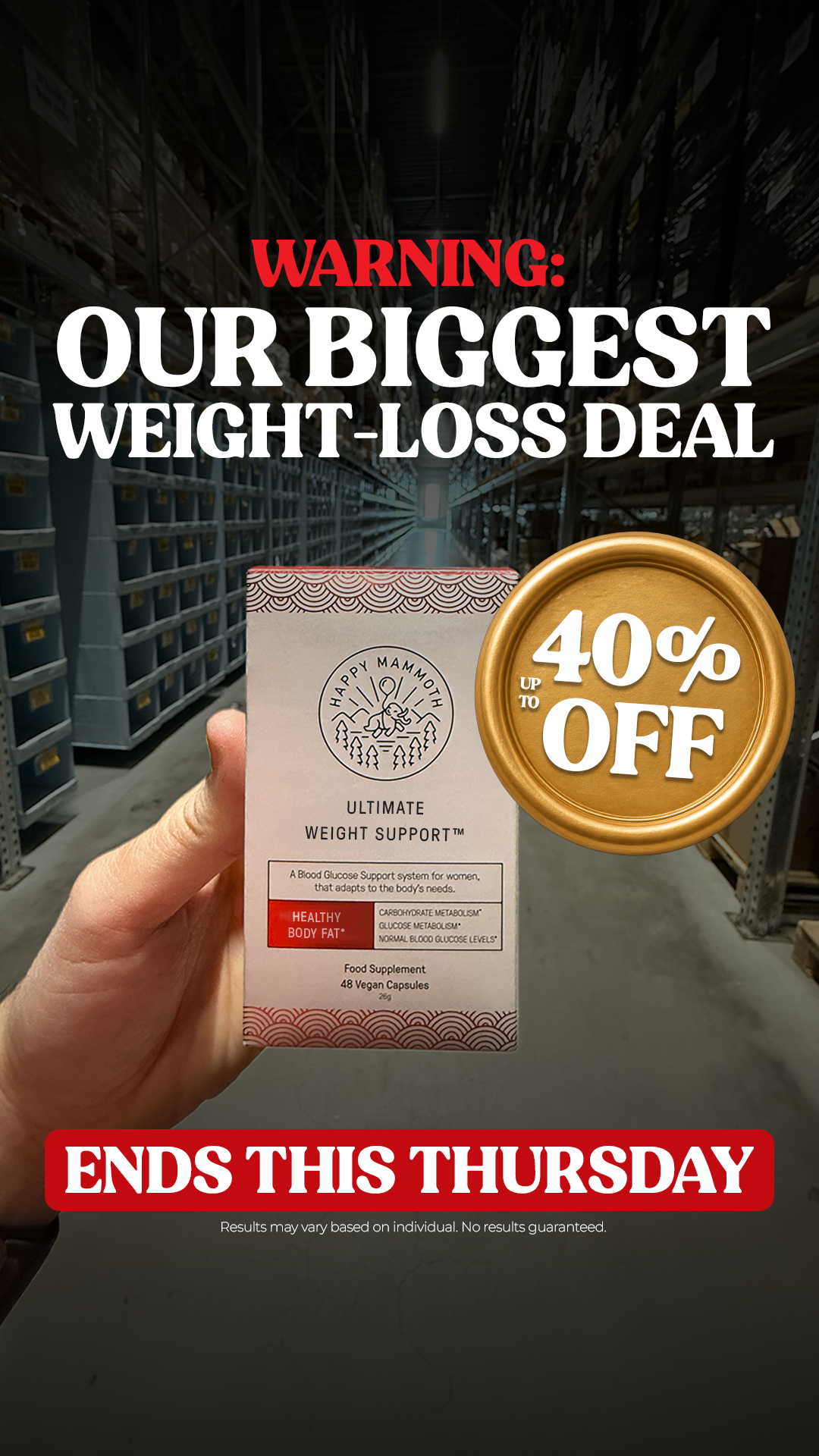 Happy Mammoth Facebook ad