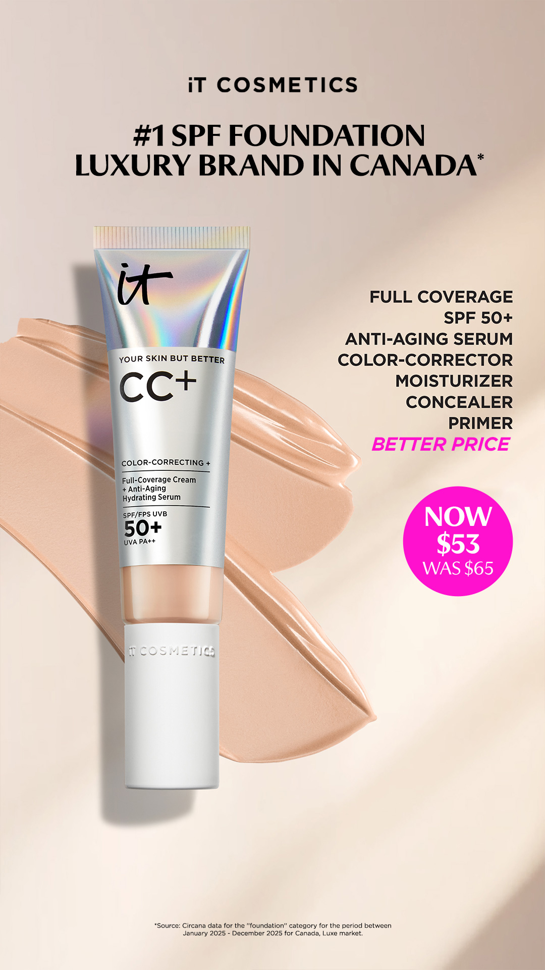 IT Cosmetics Facebook ad