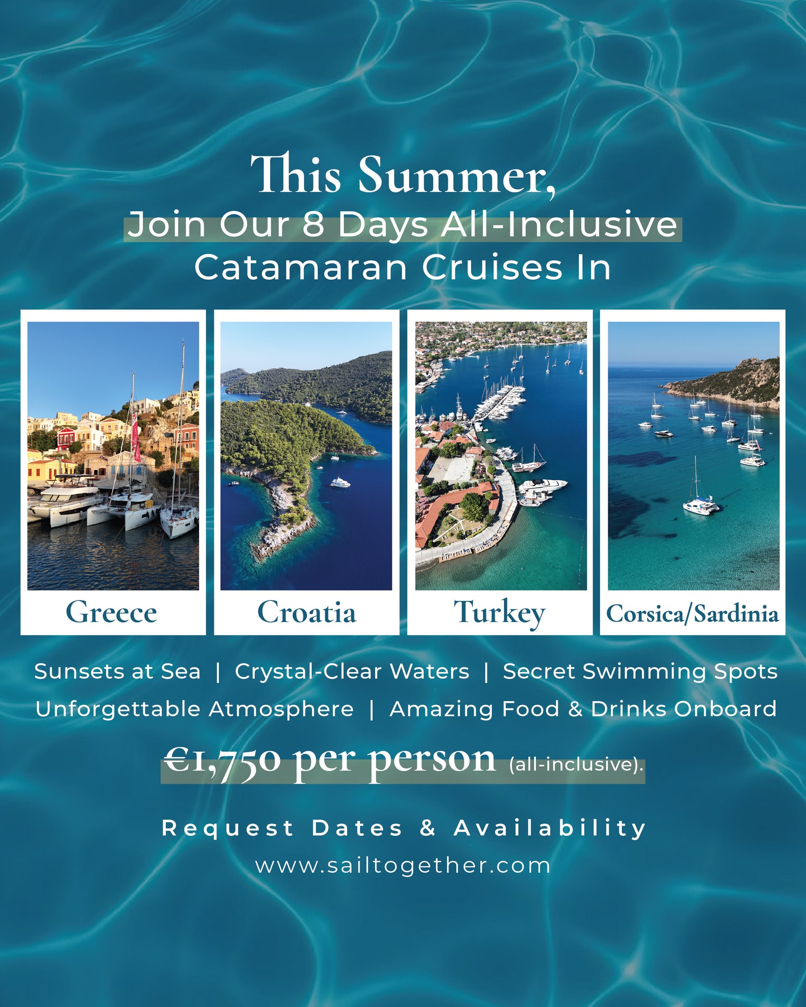 Sailtogether.com Facebook ad: We organise SAILING CRUISES in Turkey, Croatia, Greece…