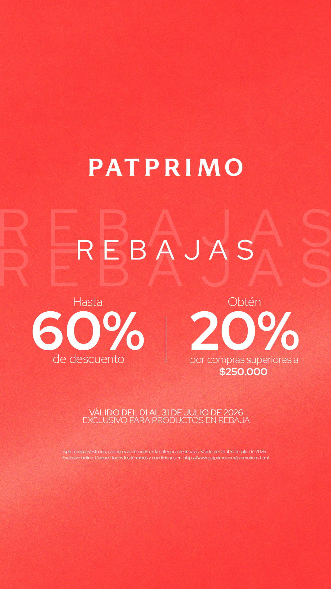 PATPRIMO Facebook ad from Jul 1, 2026