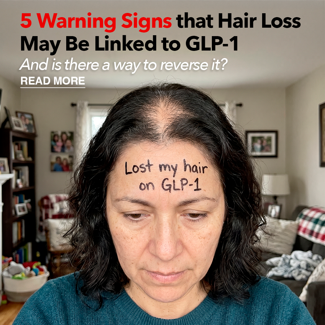 Health & Wellness Insider Facebook ad: TOP 5 Warning Signs of GLP-1 Hair Loss