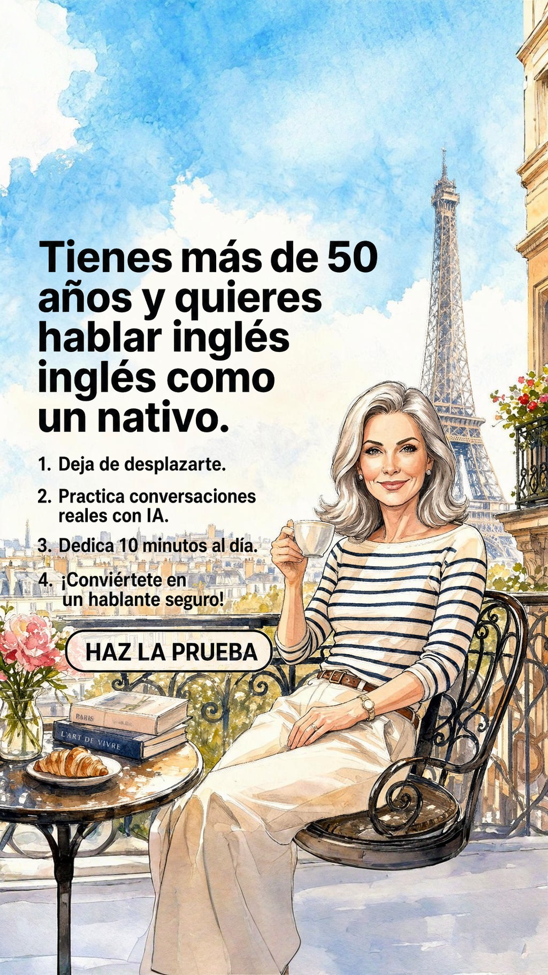 Your AI English Tutor Facebook ad