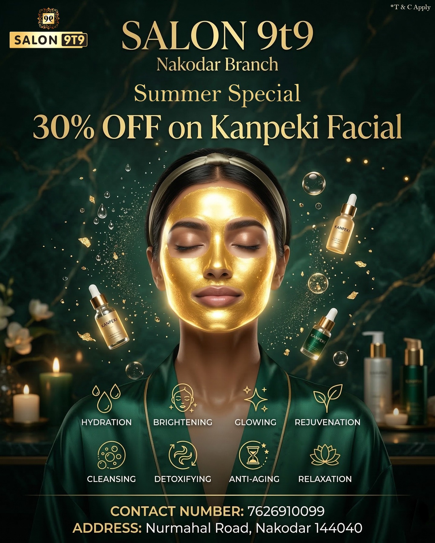 Salon 9T9 Nakodar Facebook ad