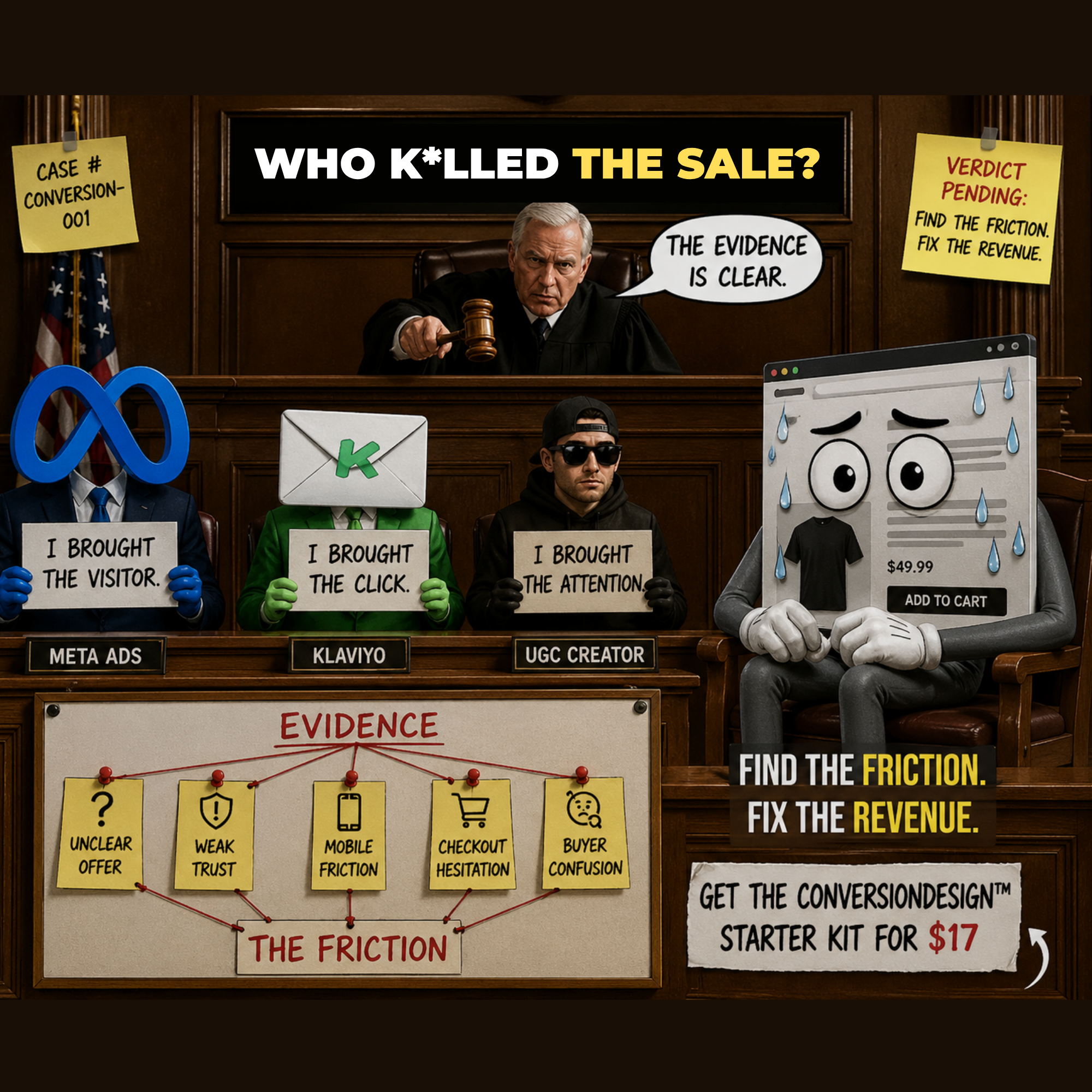 ConversionWise Facebook ad: Expose the conversion k*llers