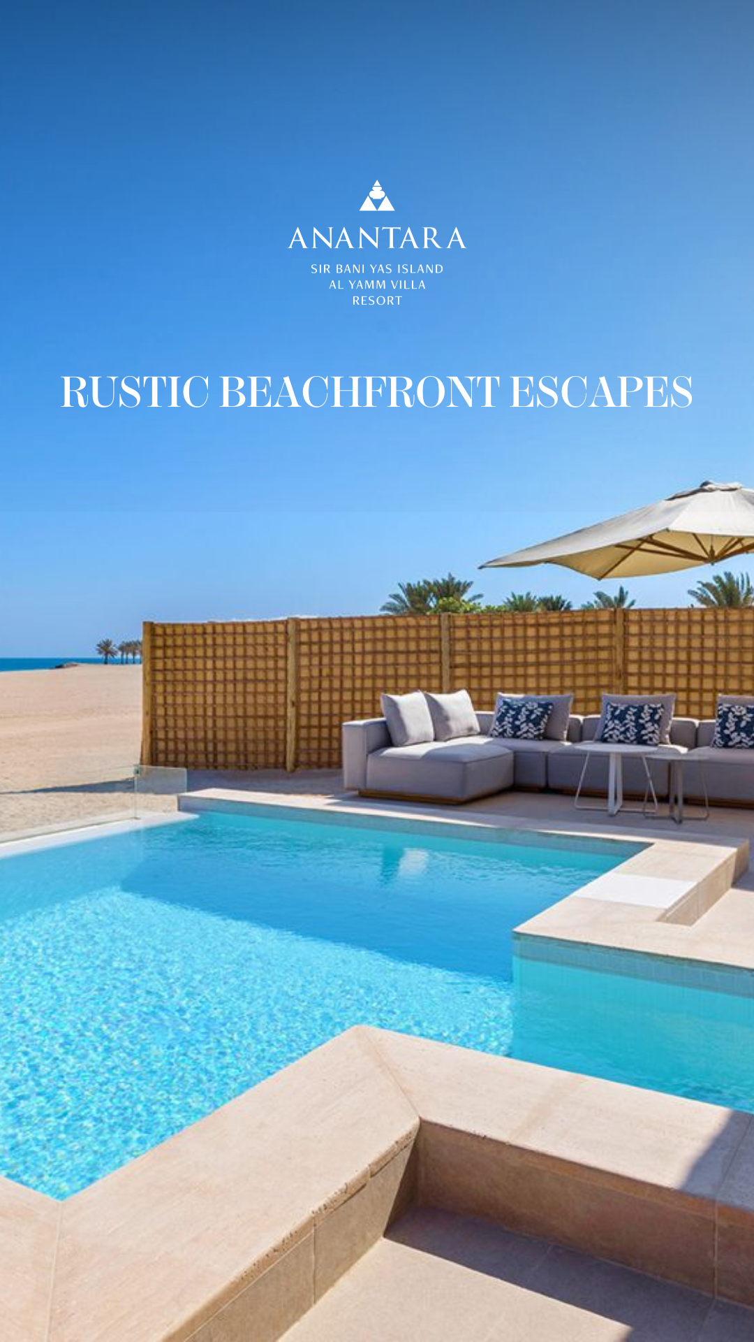Anantara Sir Bani Yas Island Resorts Facebook ad