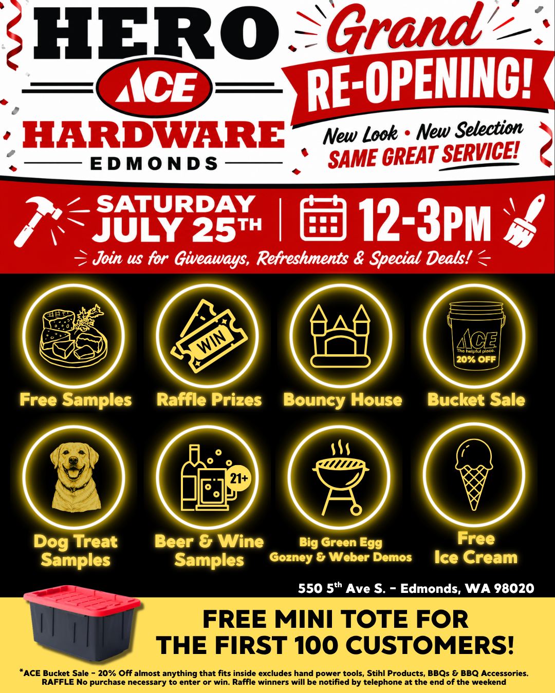 Edmonds Hero ACE Hardware & Grocery Facebook ad