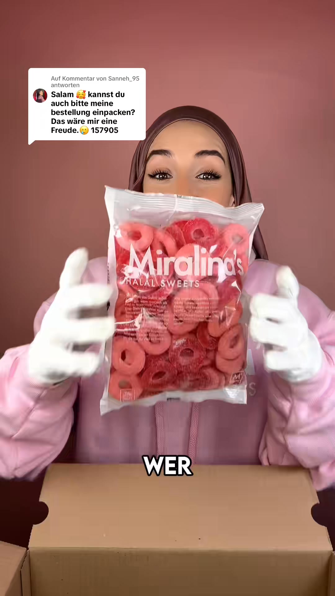 Miralina's Halal Sweets Facebook ad: Entdecke unsere große Auswahl an Halal-Süßwaren