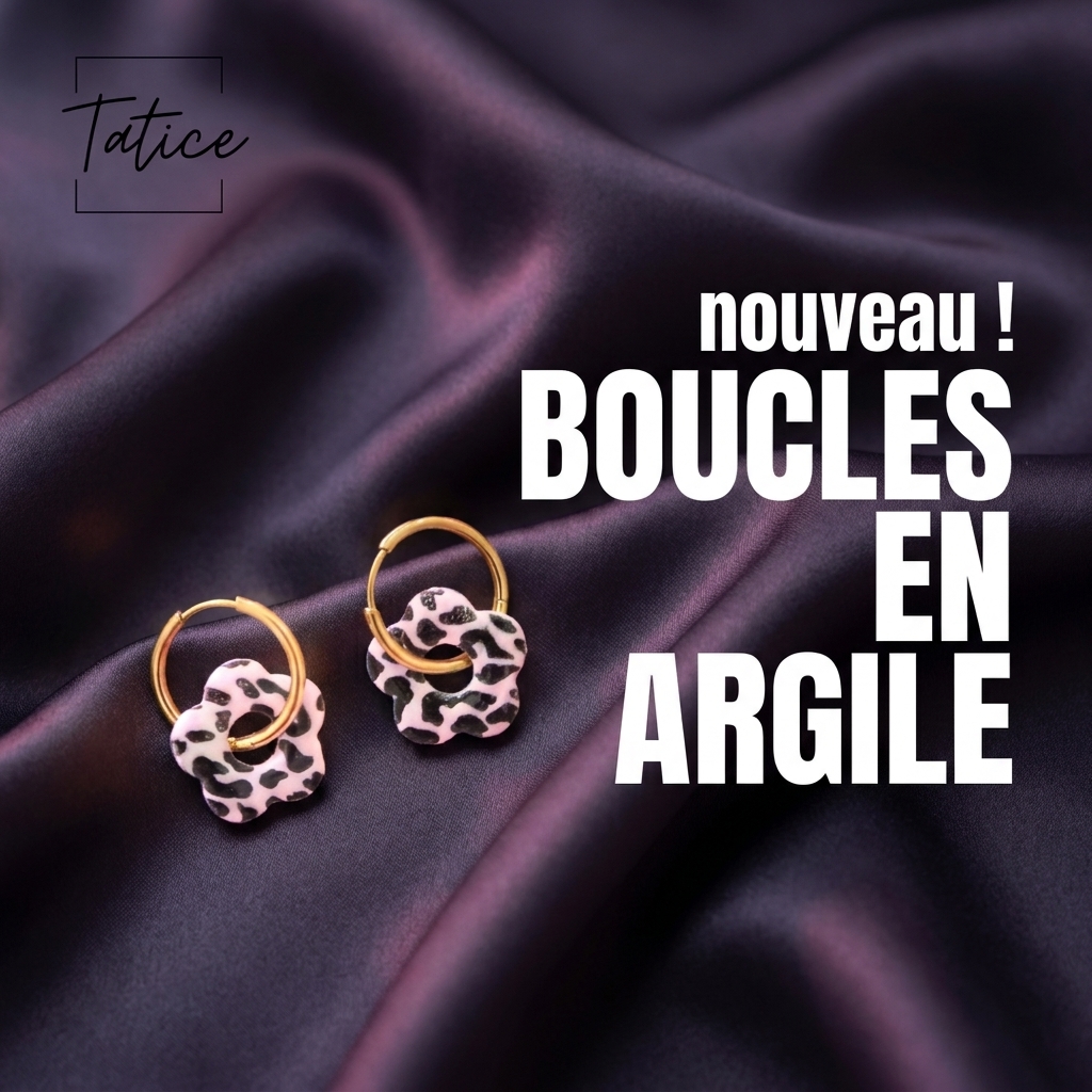 Atelier Tatice Facebook ad: NOUVEAU: Créoles interchangeables