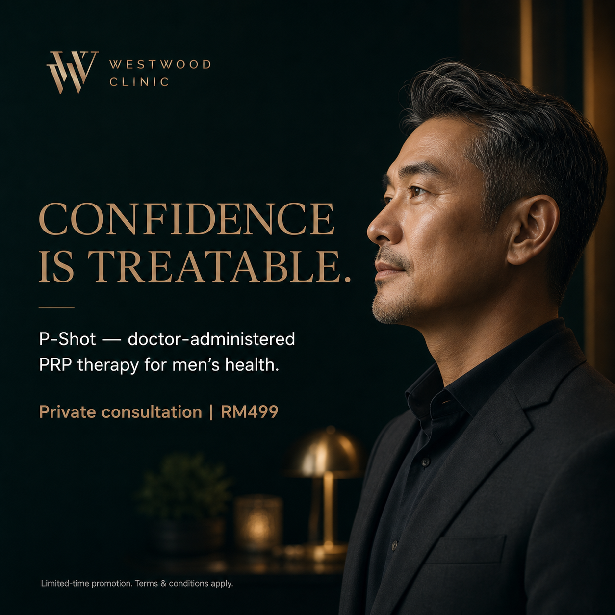 Westwood Clinic Facebook ad: Men's Health, Handled Privately