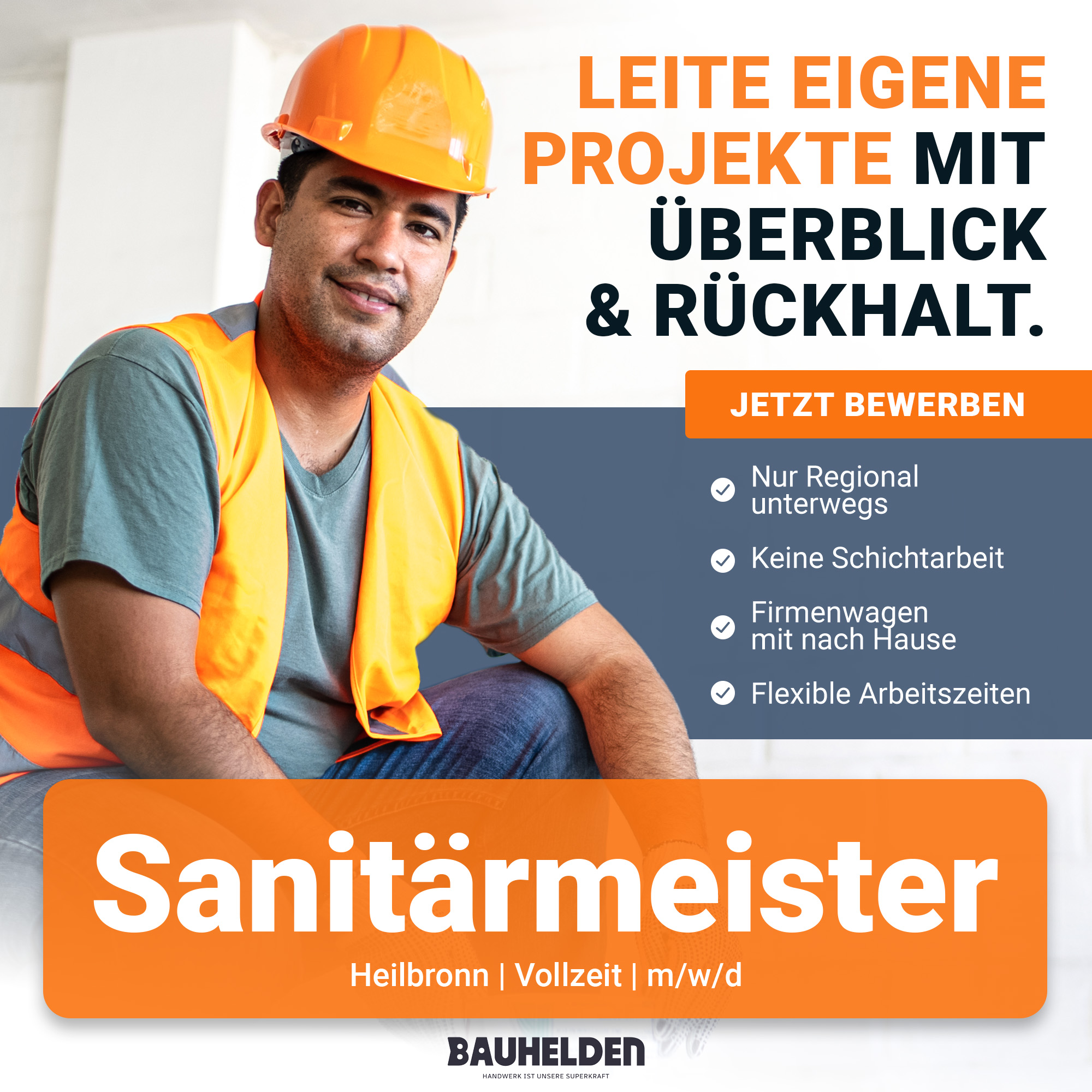 JobPortal24 Facebook ad: Werde unser Sanitärmeister! (m/w/d)