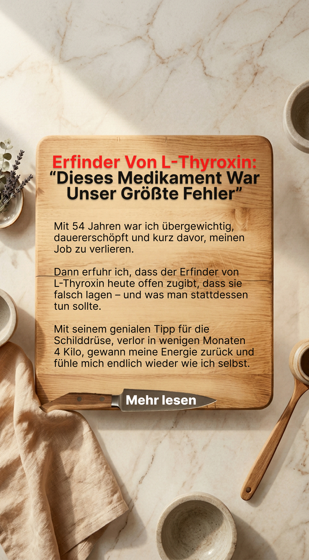 Mission Schilddrüse Facebook ad
