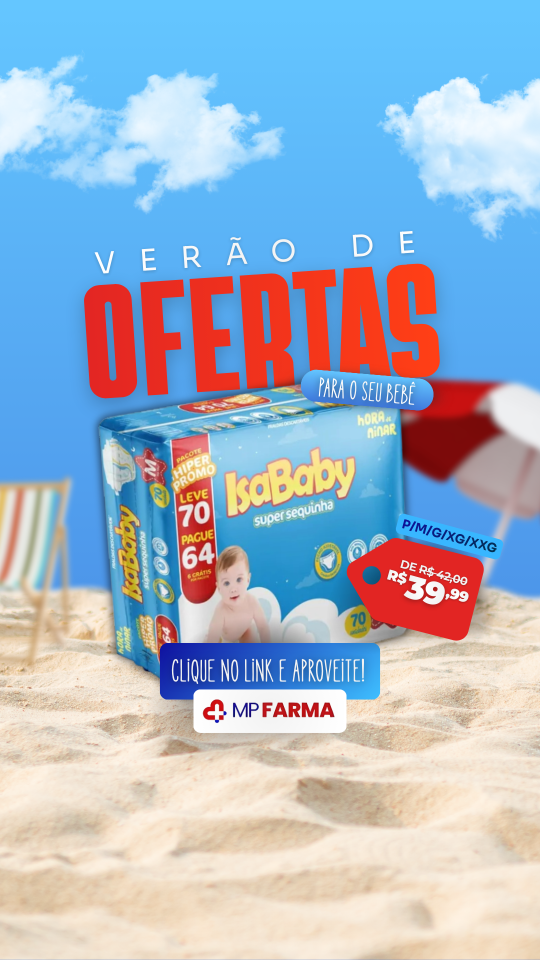 MP Farma - Rede Soma Facebook ad: Leite e fralda sem dor de cabeça