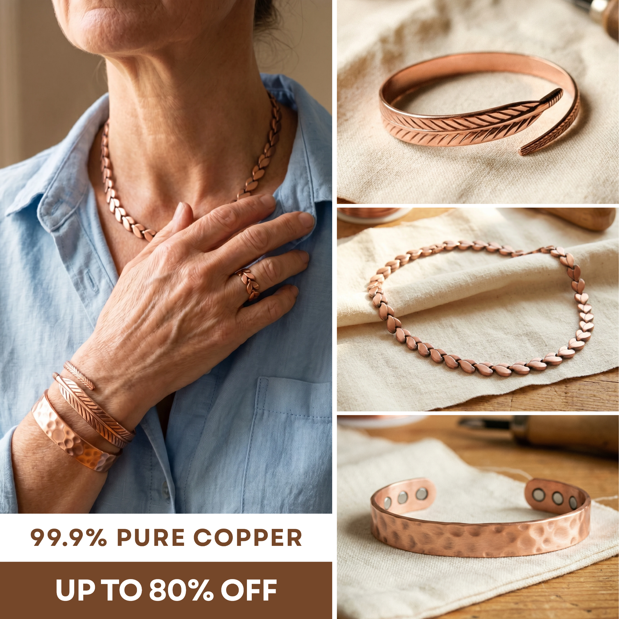 Vera’s Copper Jewelry Facebook ad