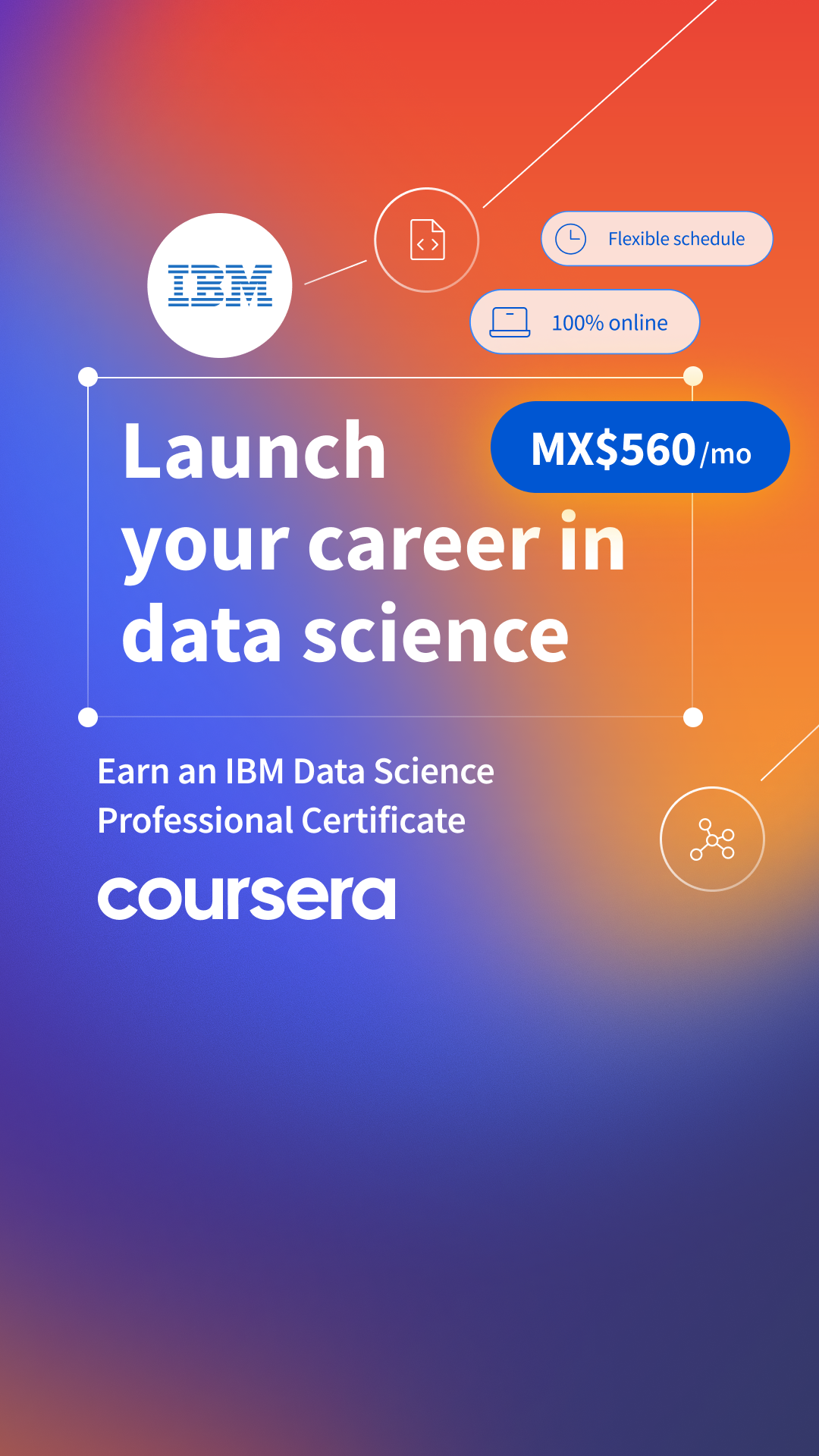 Coursera Facebook ad