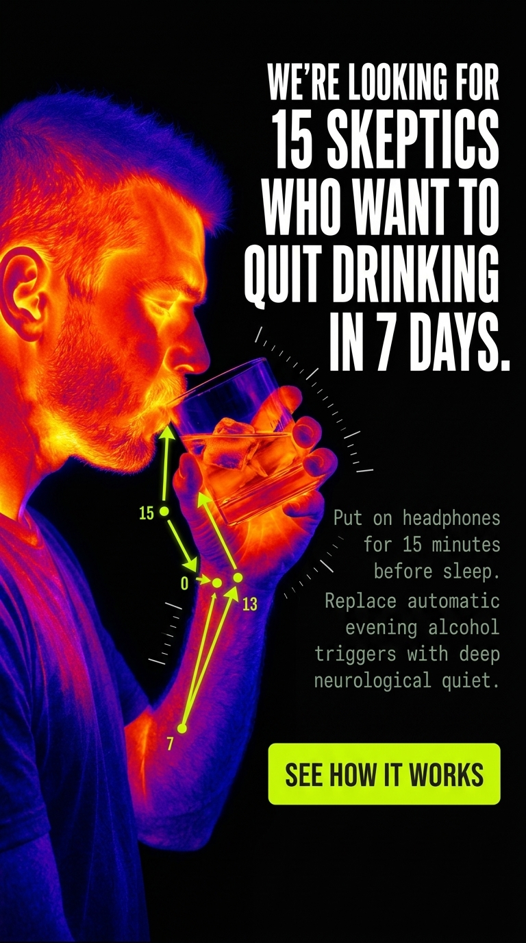 Hypnosis to Stop Drinking Facebook ad