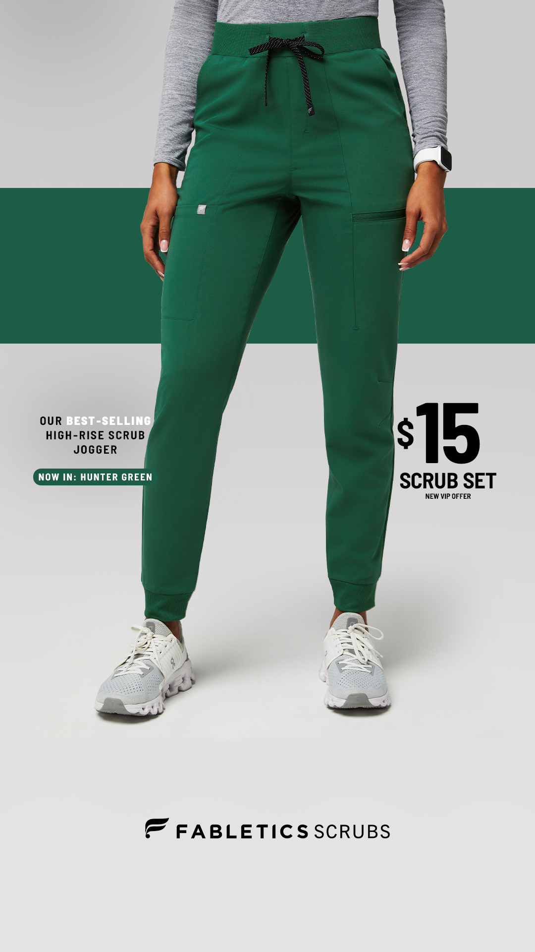 Fabletics Scrubs Facebook ad