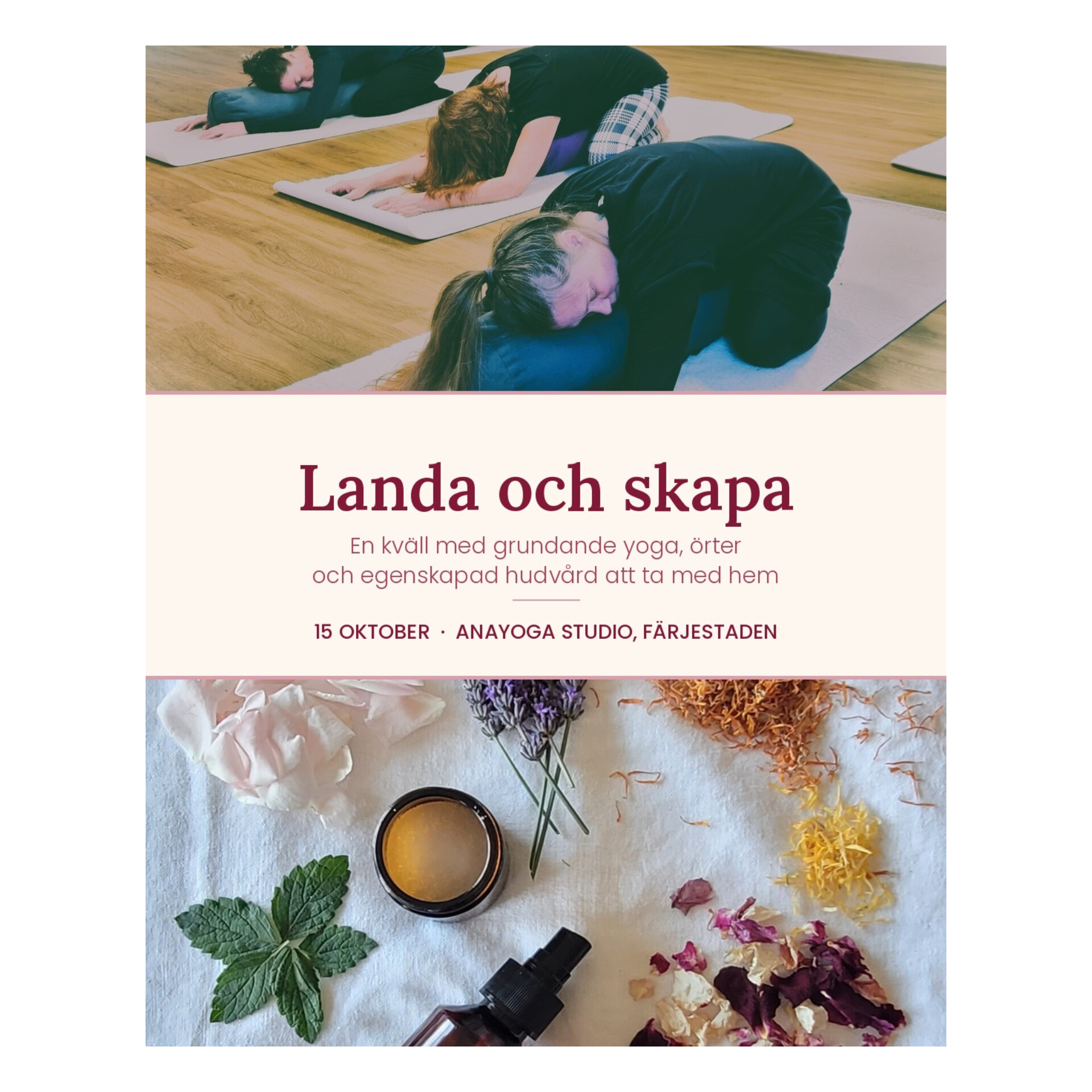 Creativan Facebook ad: Landa och skapa