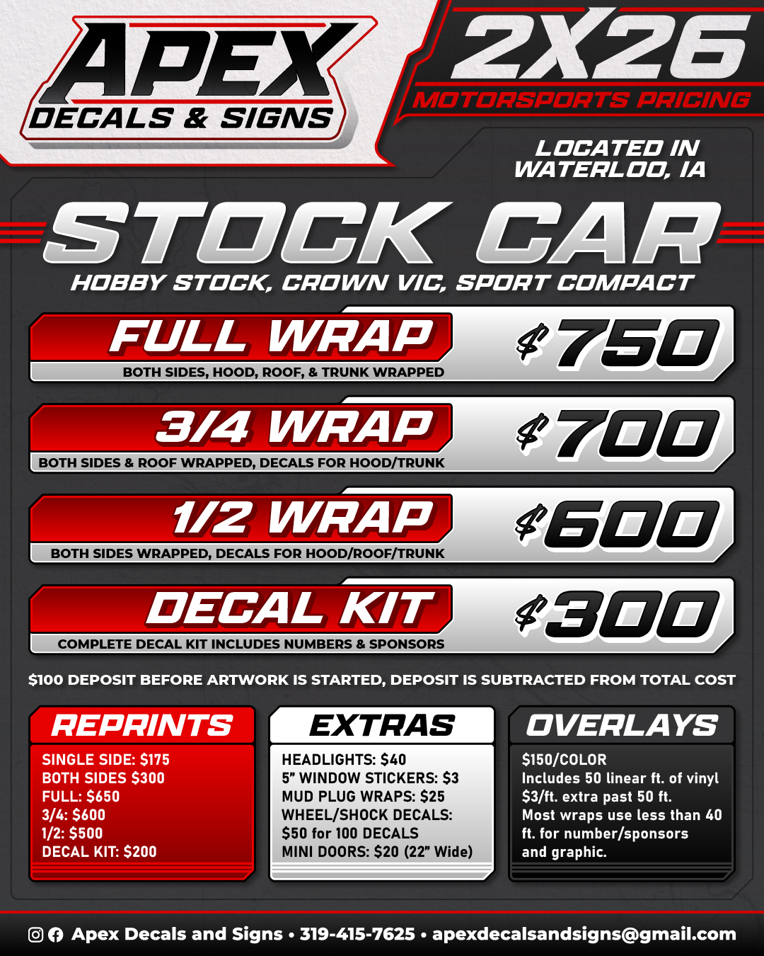 Apex Decals and Signs Facebook ad