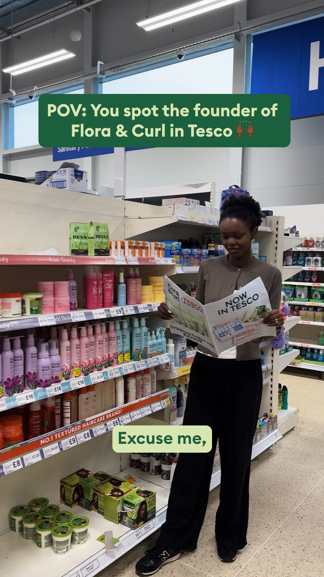 Flora & Curl Haircare Facebook ad: Shop Flora & Curl Nearby!