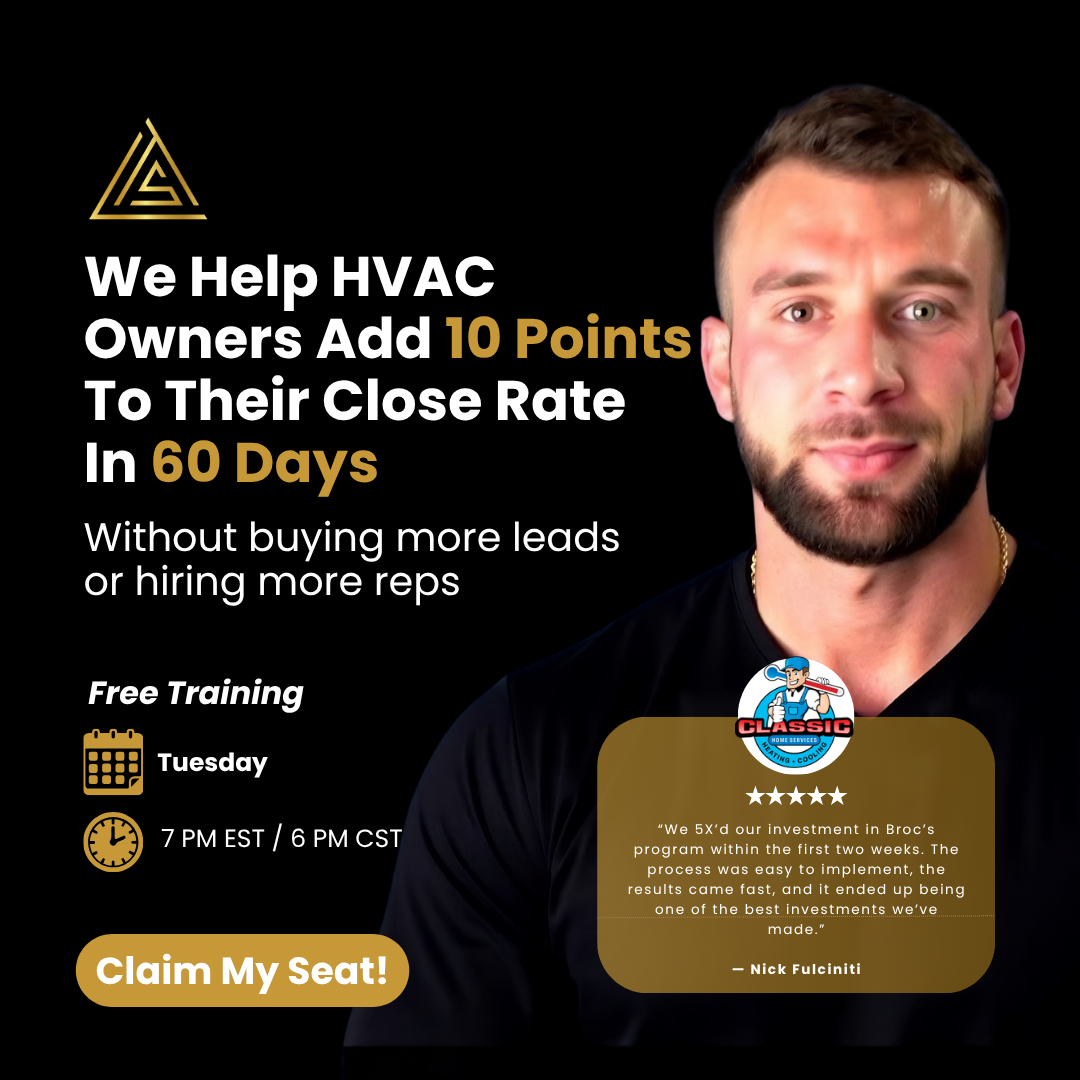 Limitless HVAC Sales Training Facebook ad: HVAC Owners: Add 10 Points To Your Close Rate In 60 Days