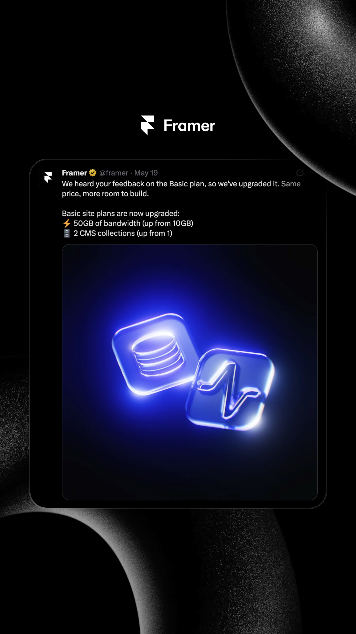 Framer Facebook ad