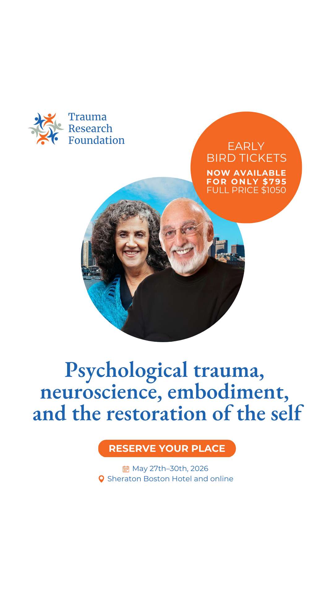 Trauma Research Foundation Facebook ad from Feb 24, 2026
